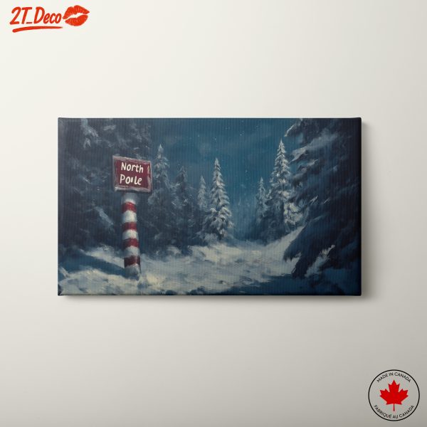 North Pole Winter Scene