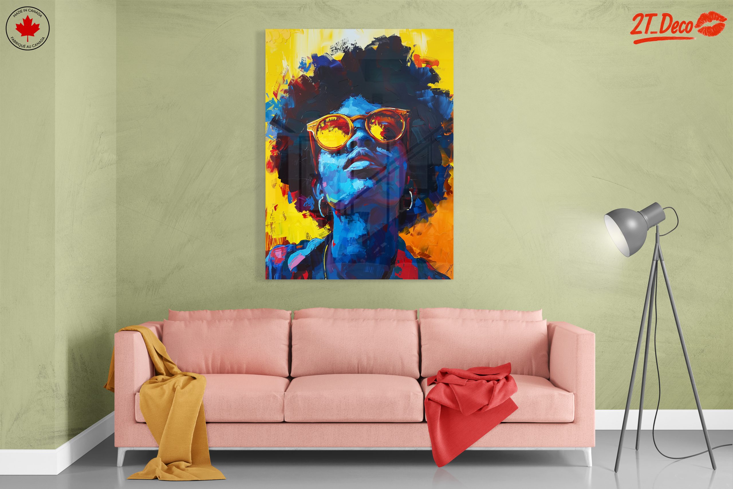 Vibrant Afro Art with Bold Colors and Expression - Image 7