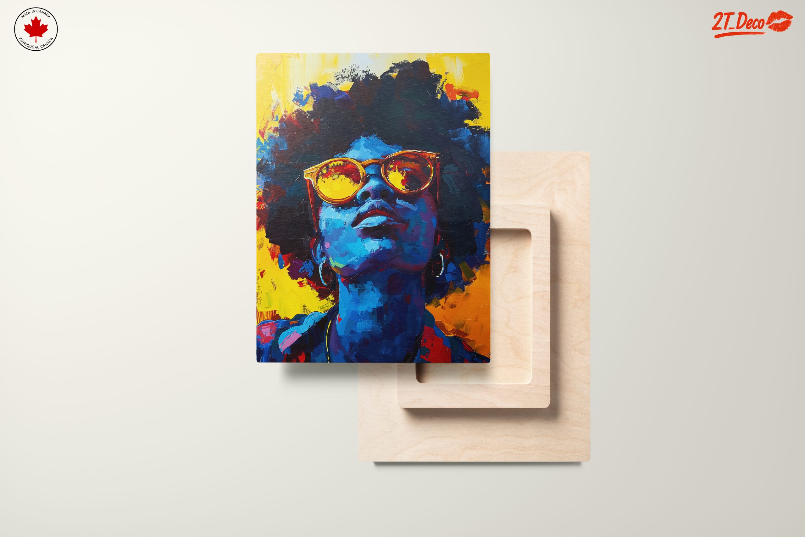 Vibrant Afro Art with Bold Colors and Expression - Image 11