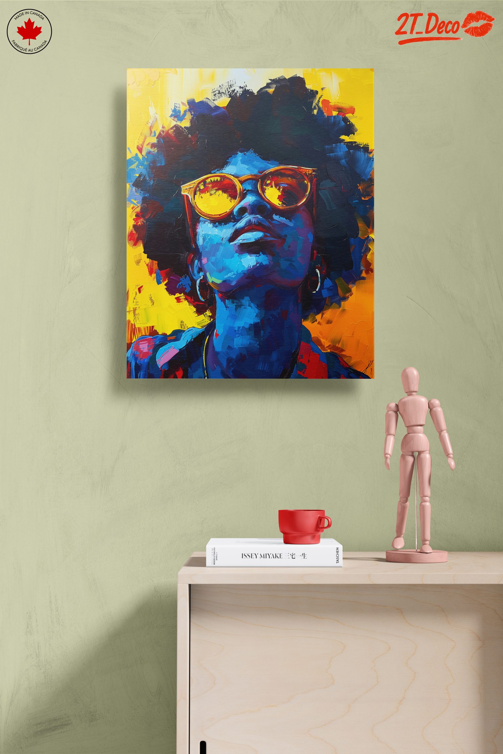 Vibrant Afro Art with Bold Colors and Expression - Image 14