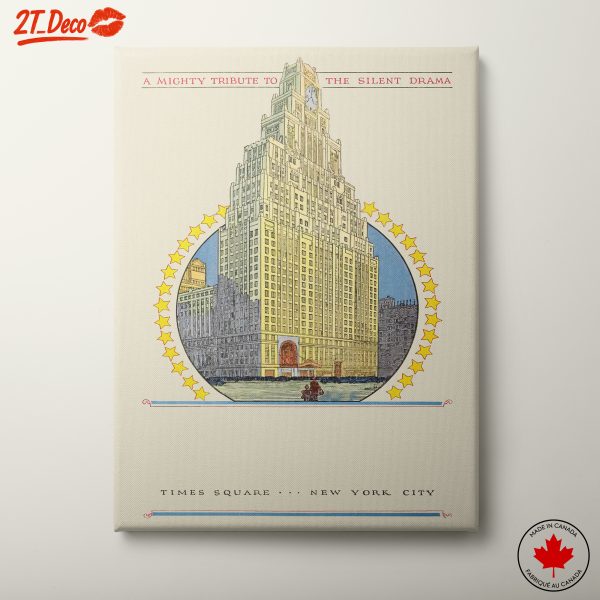 Times Square Historical Architectural Illustration