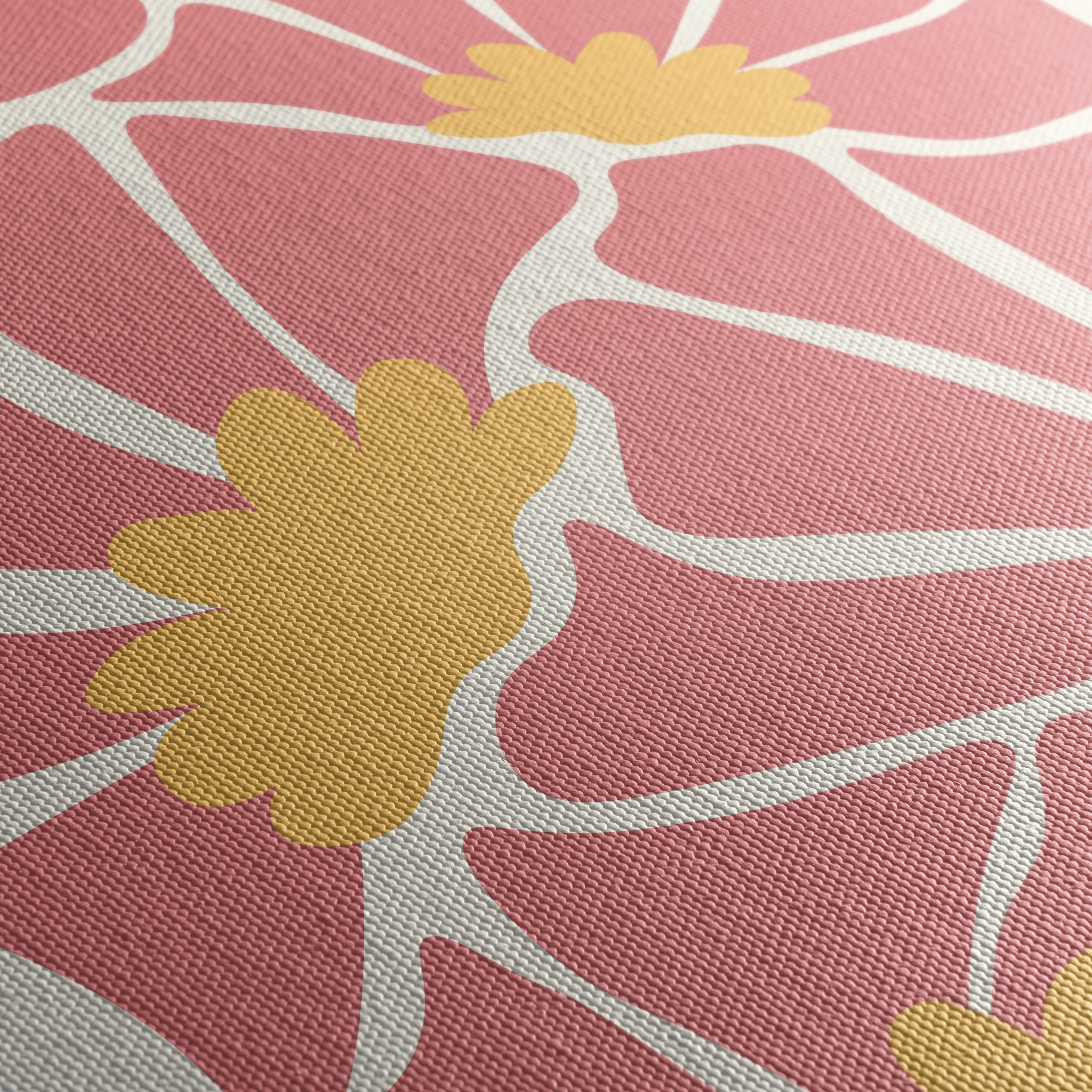 Stylized Floral Artwork in Pastel Tones - Image 5