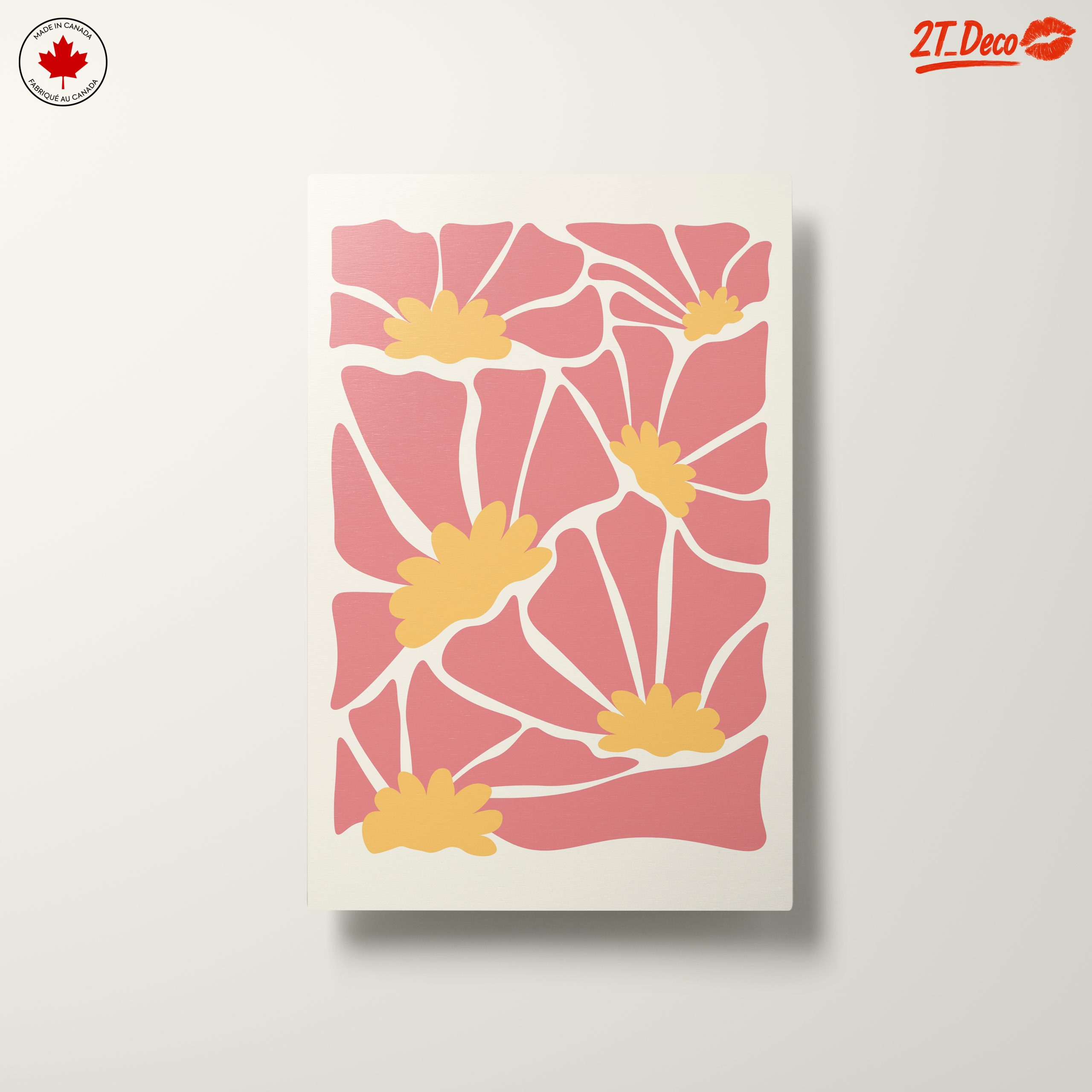 Stylized Floral Artwork in Pastel Tones - Image 10