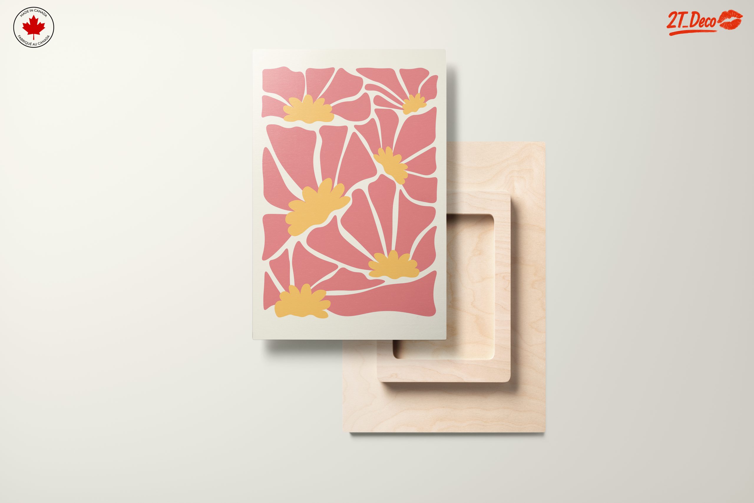 Stylized Floral Artwork in Pastel Tones - Image 11