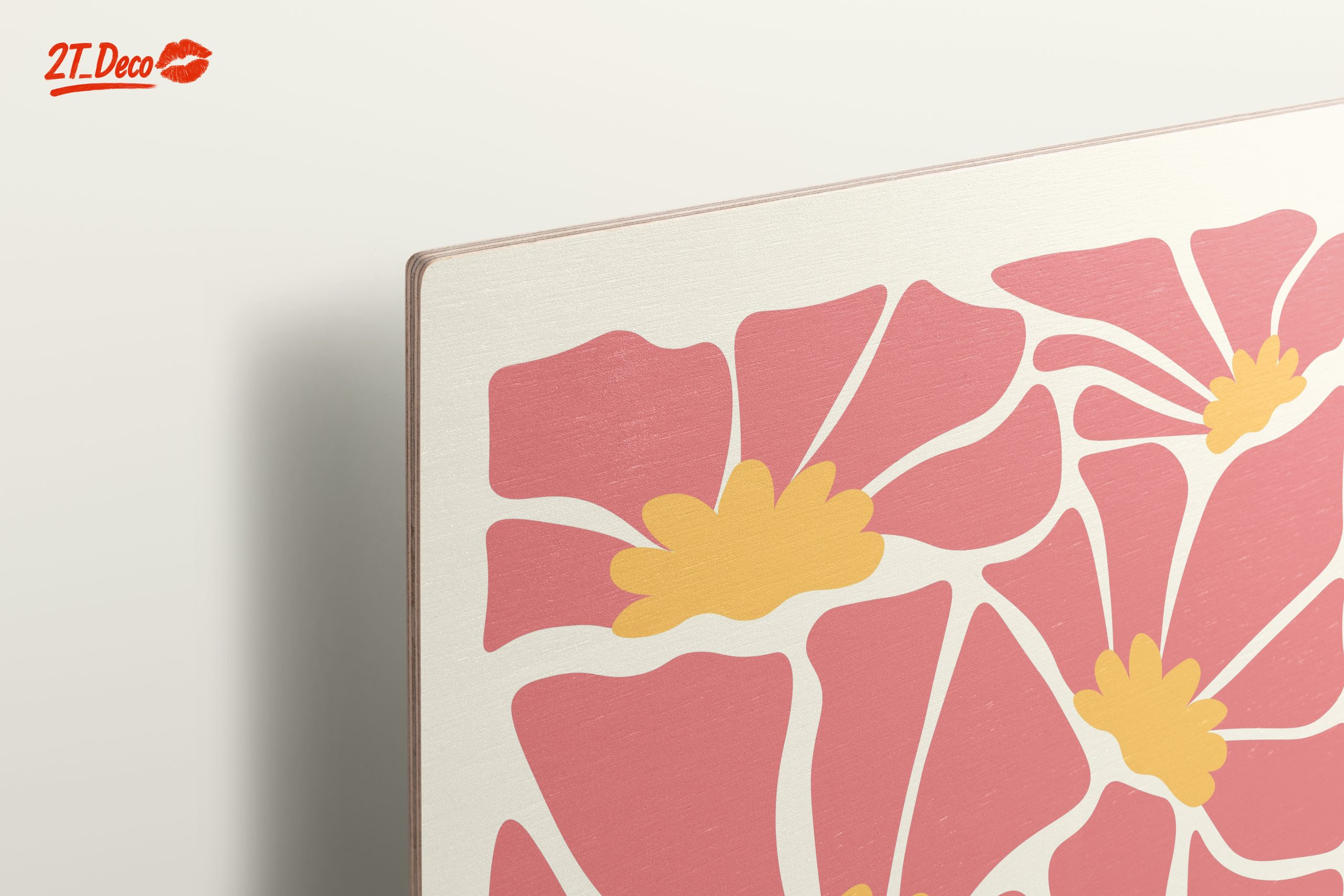 Stylized Floral Artwork in Pastel Tones - Image 15