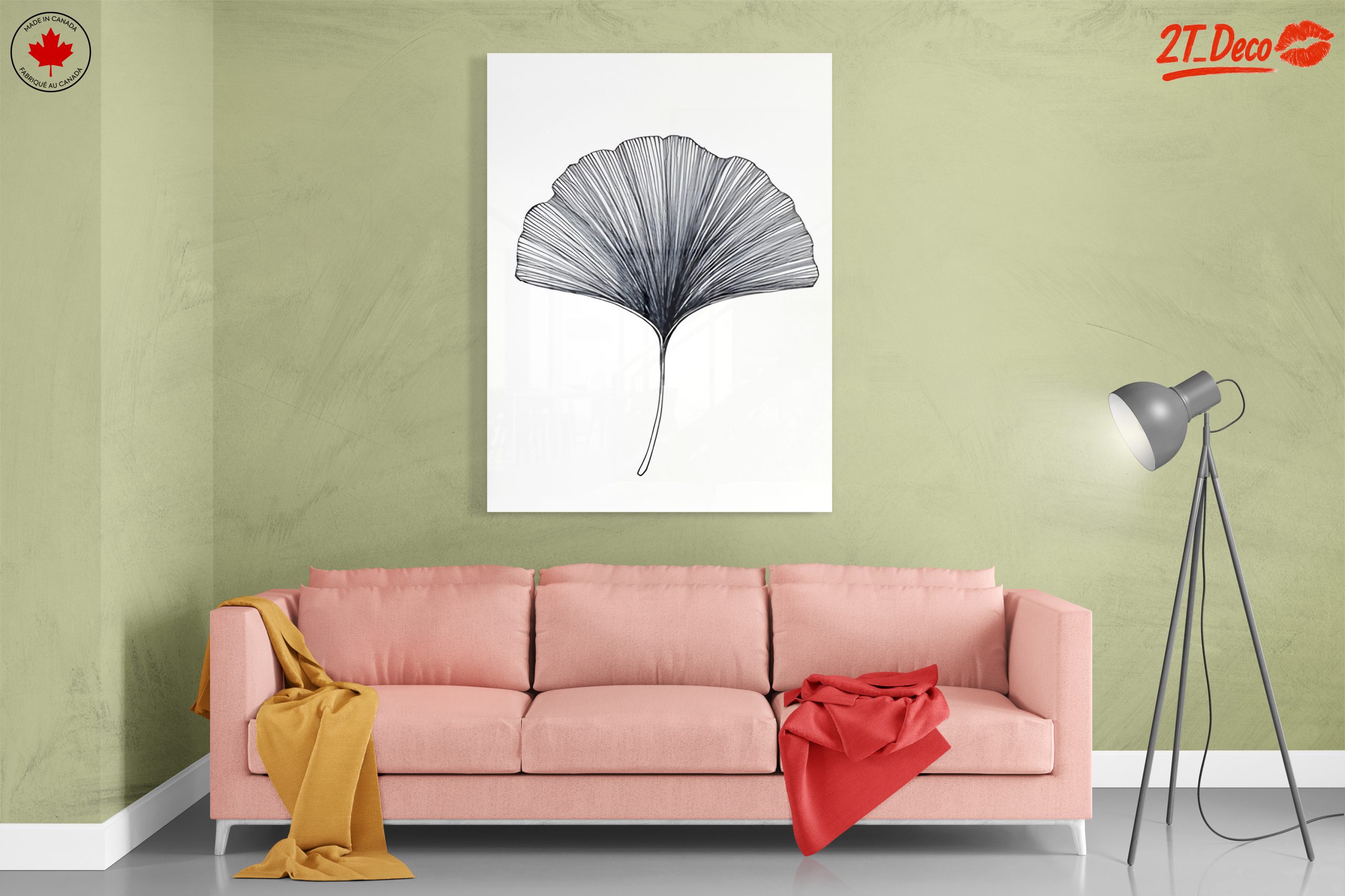 Delicate Minimalist Leaf Artwork - Image 7