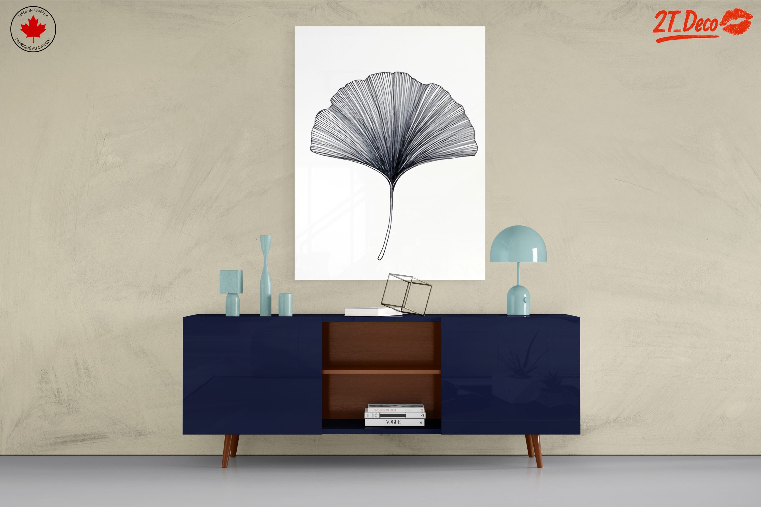 Delicate Minimalist Leaf Artwork - Image 8
