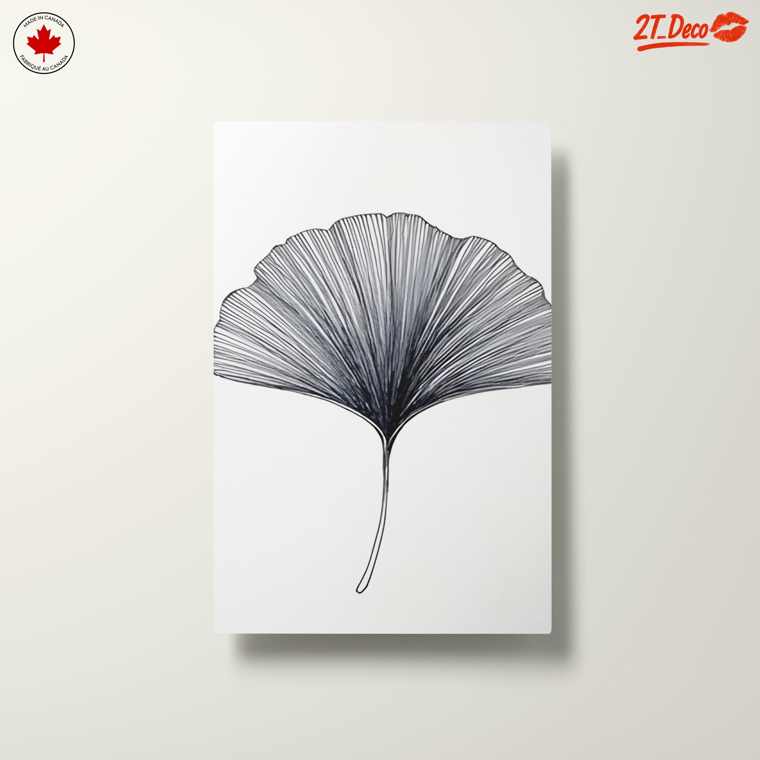 Delicate Minimalist Leaf Artwork - Image 10