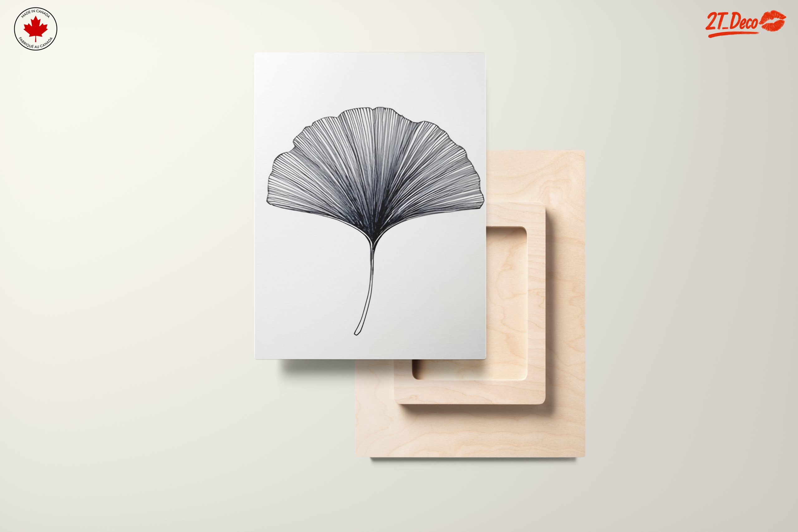 Delicate Minimalist Leaf Artwork - Image 11