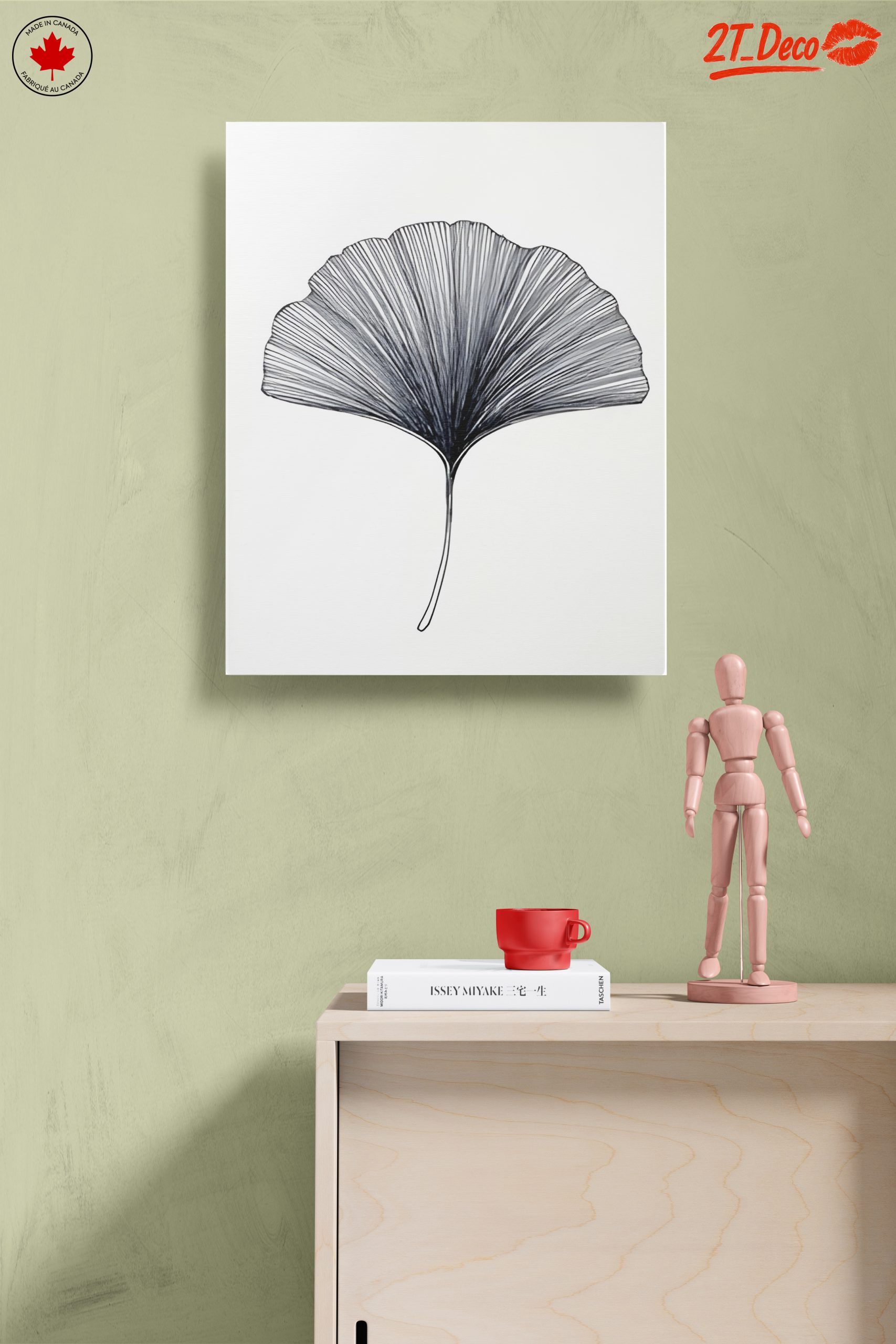 Delicate Minimalist Leaf Artwork - Image 14
