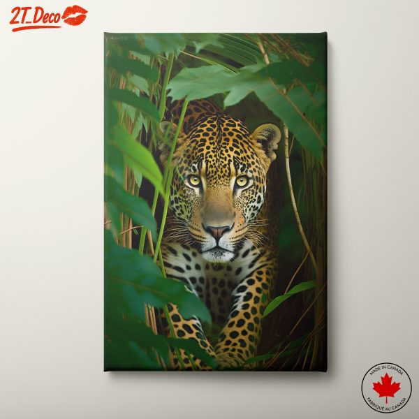 Majestic Leopard in Lush Greenery
