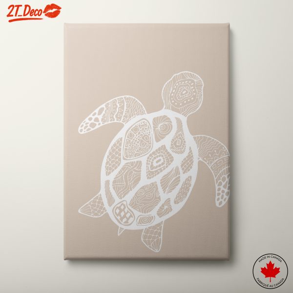 Stylized Turtle Wall Art Design