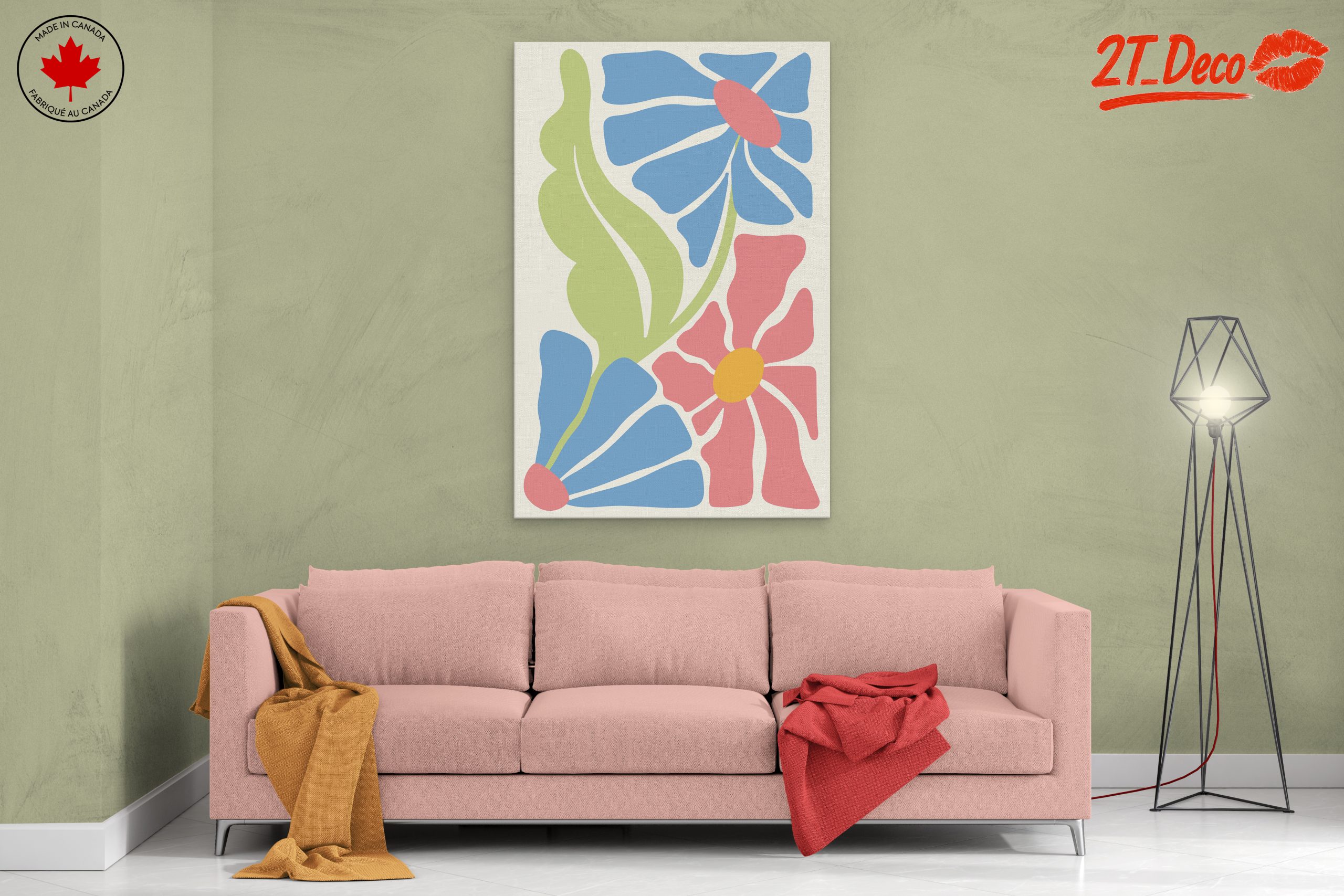 Colorful Floral Design Art - Image 2