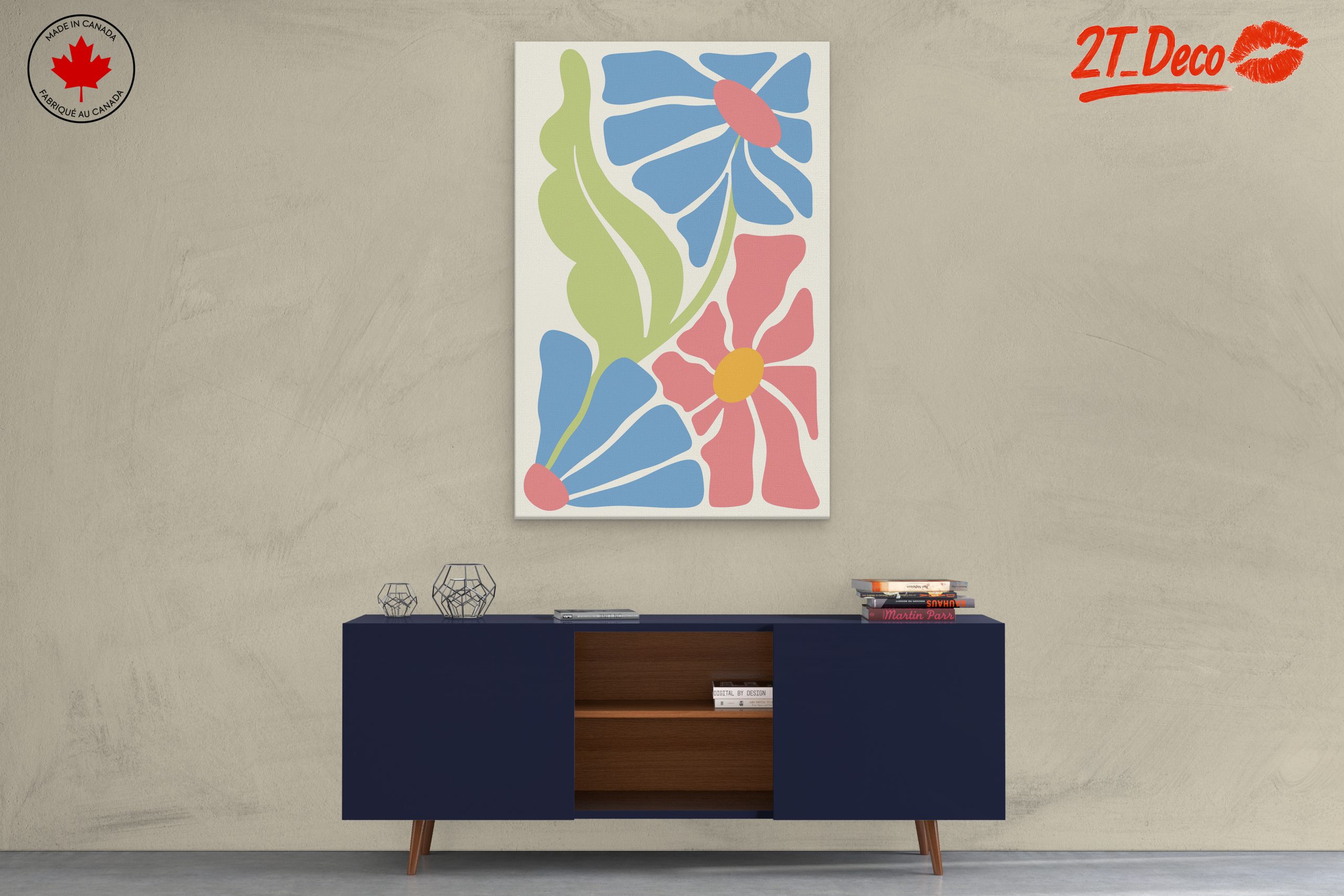 Colorful Floral Design Art - Image 3
