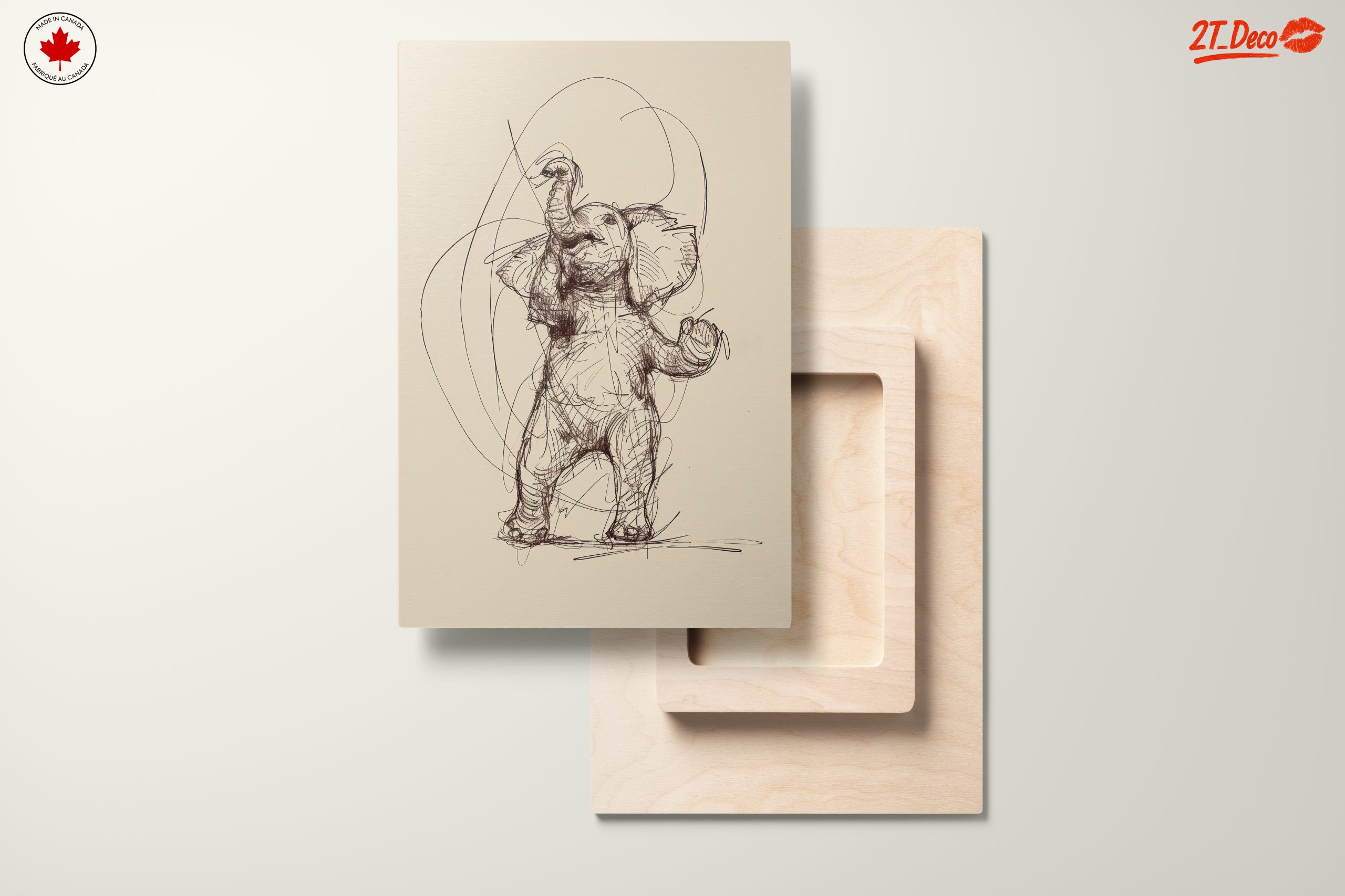 Stylized Elephant Sketch Art - Image 11