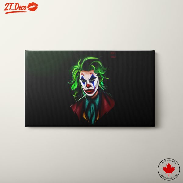 Joker Artwork with Vibrant Green Hair