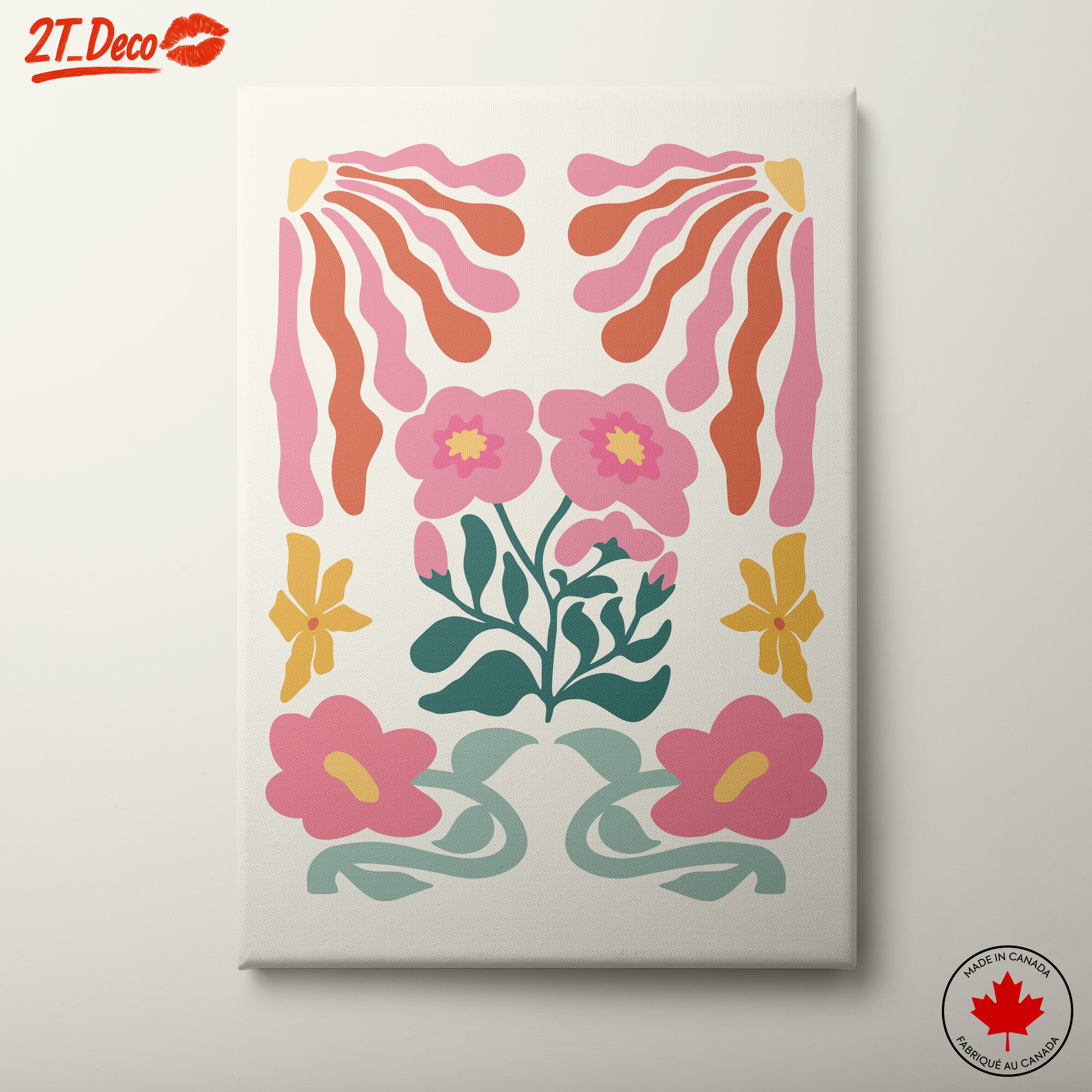 Charming Floral Modern Design Art