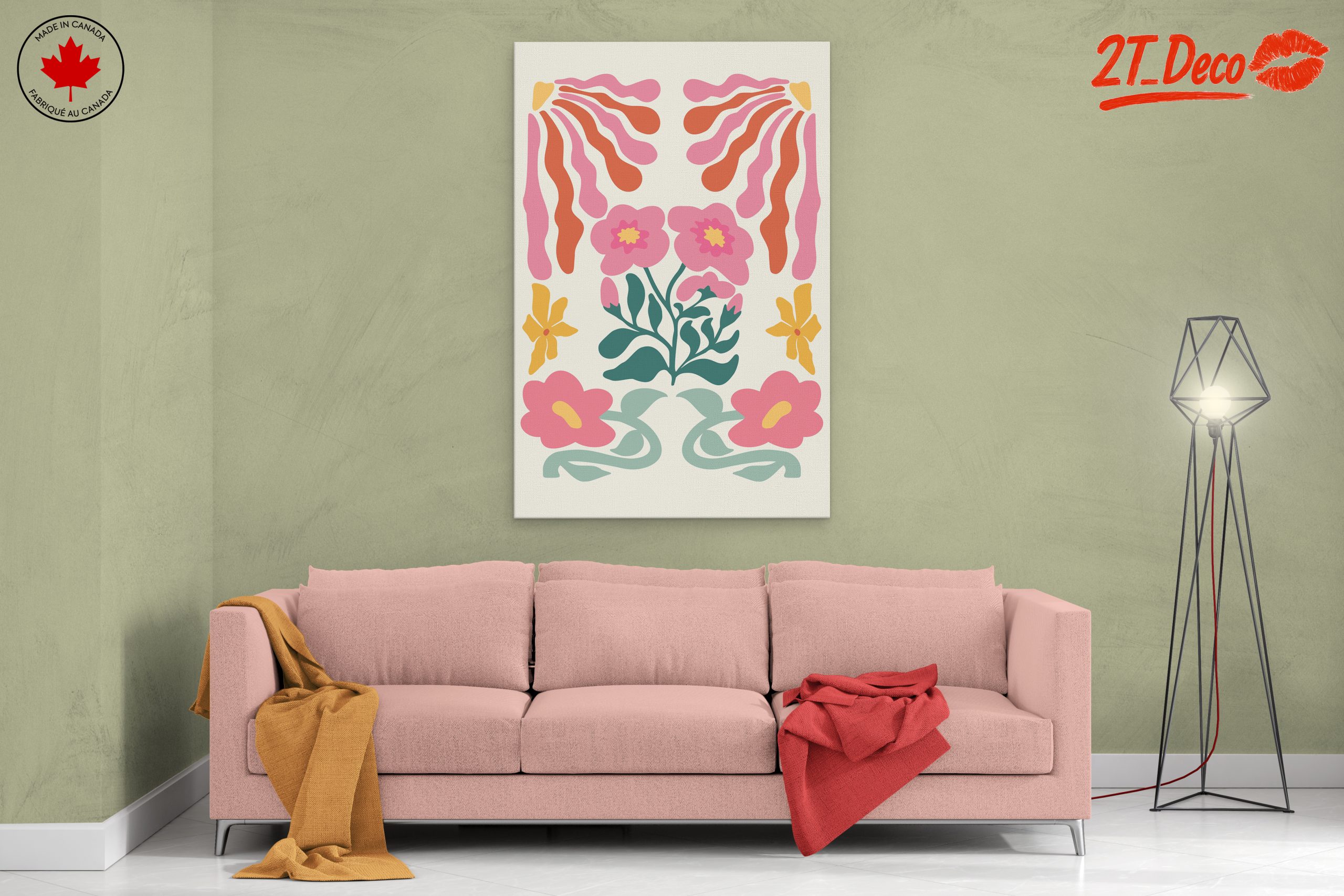 Charming Floral Modern Design Art - Image 2