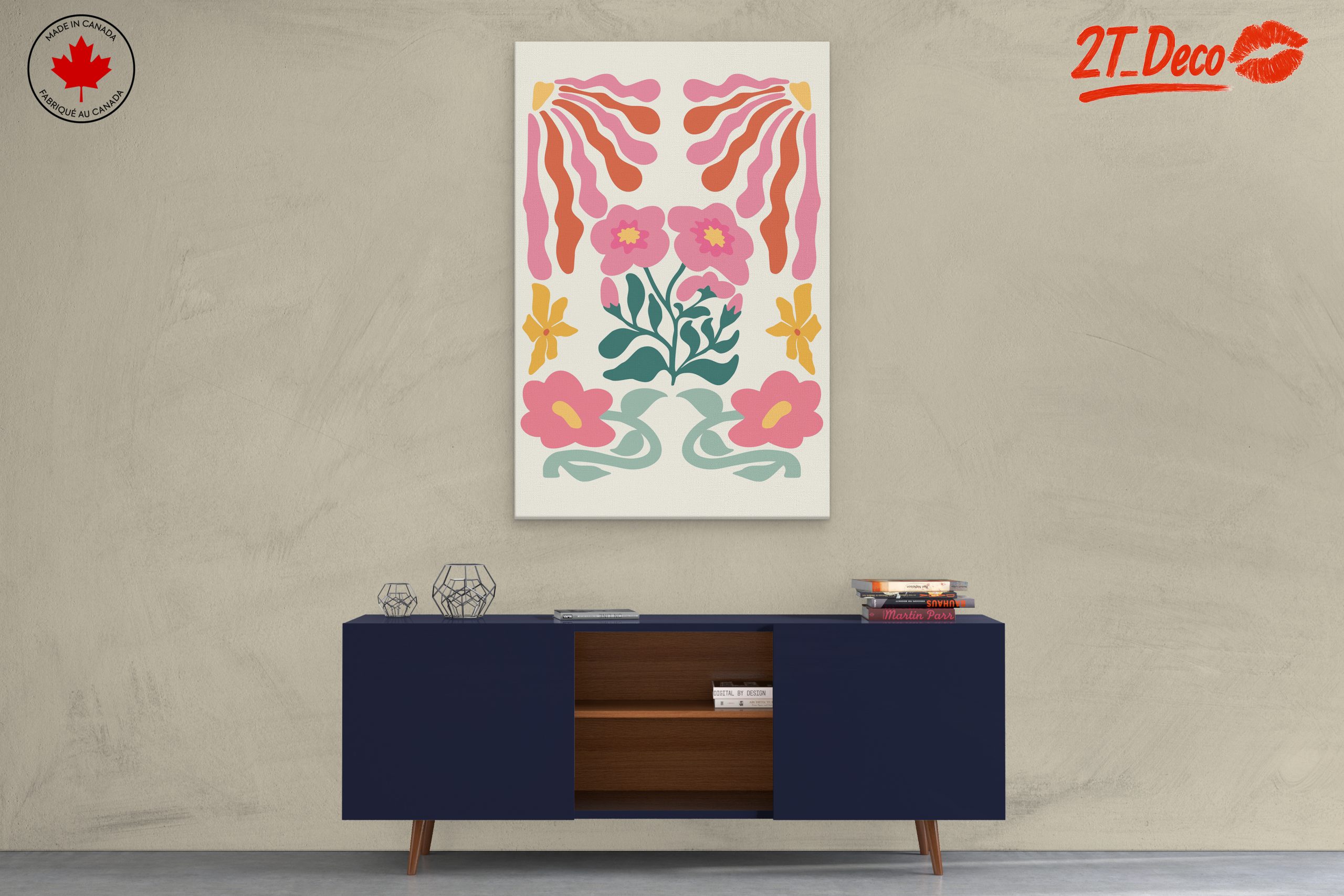 Charming Floral Modern Design Art - Image 3
