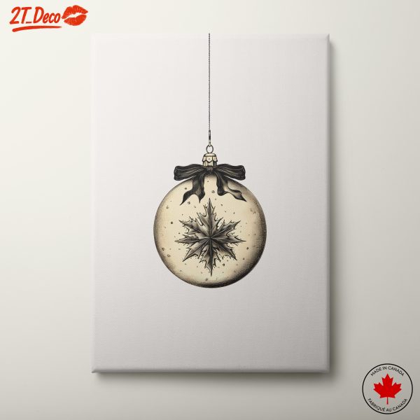 Vintage Christmas Ornament with Snowflake Design