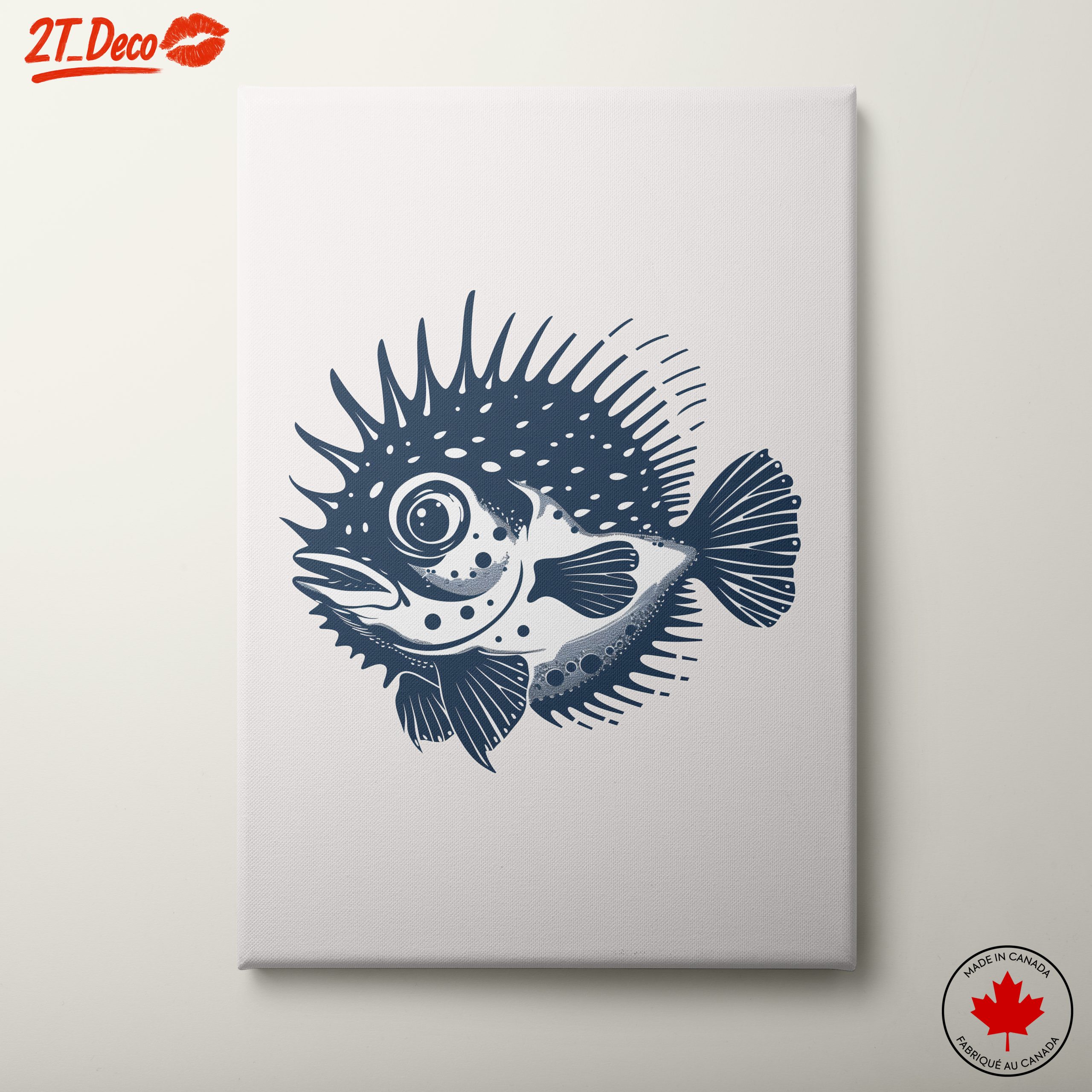 Stylized Fish Art for Ocean Lovers
