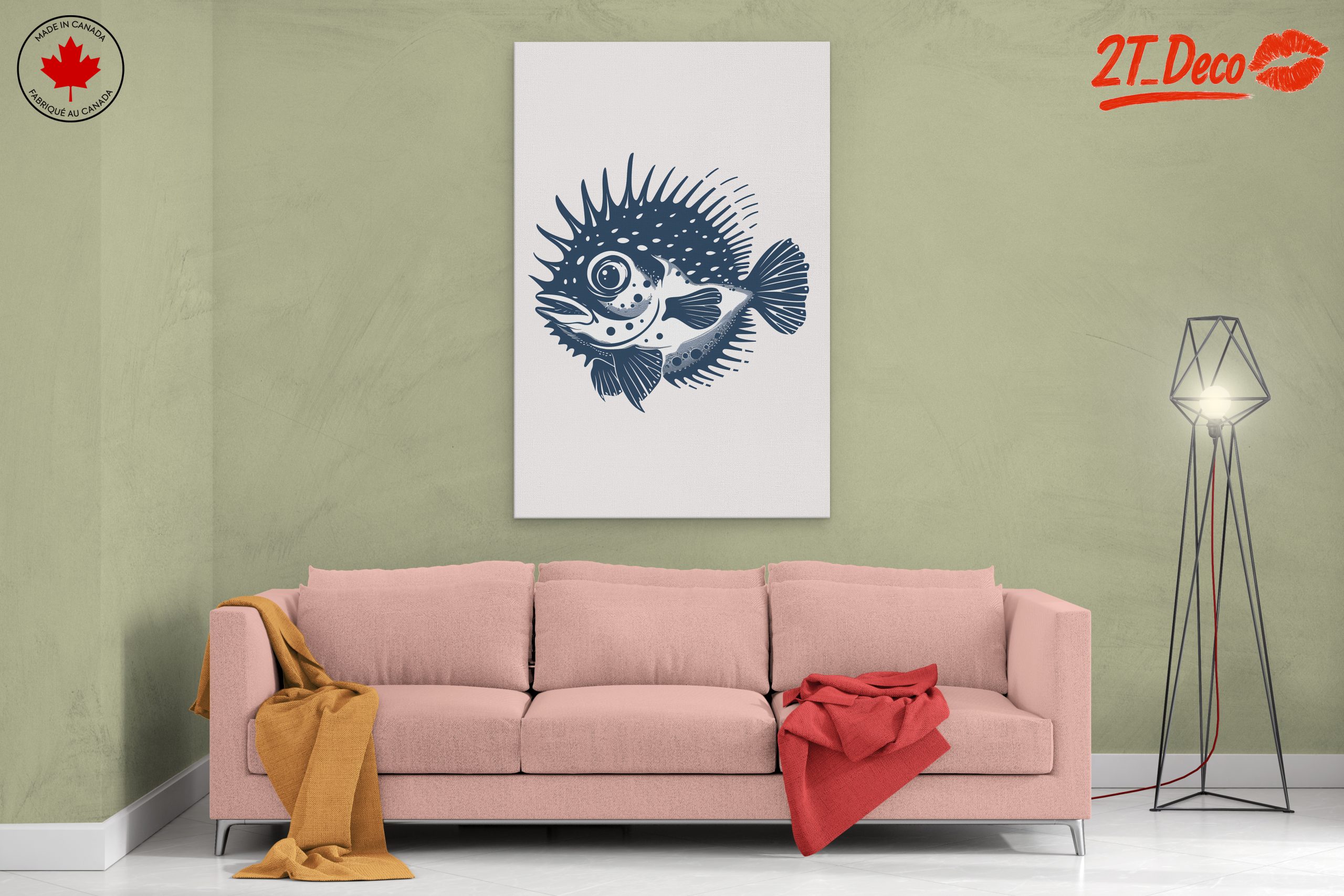 Stylized Fish Art for Ocean Lovers - Image 2
