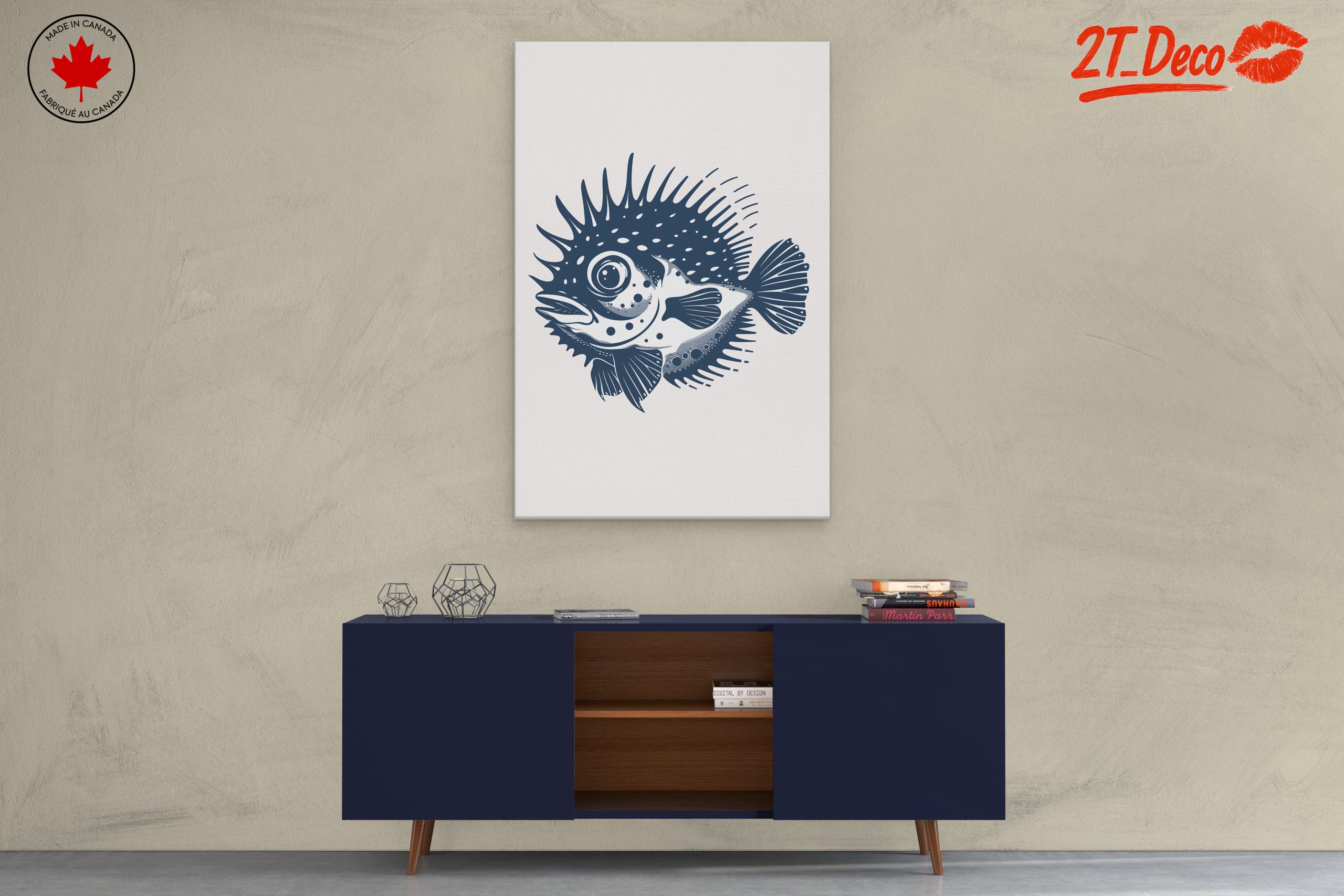 Stylized Fish Art for Ocean Lovers - Image 3