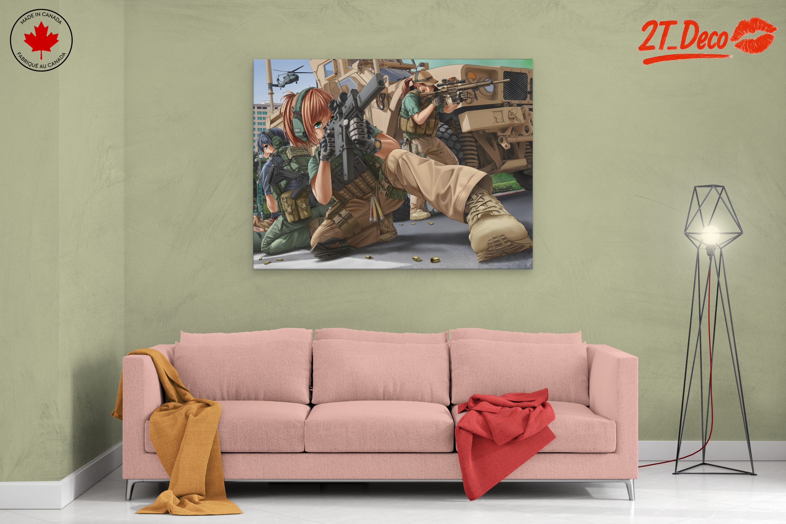 Dynamic Military Action Scene in Anime Style - Image 2