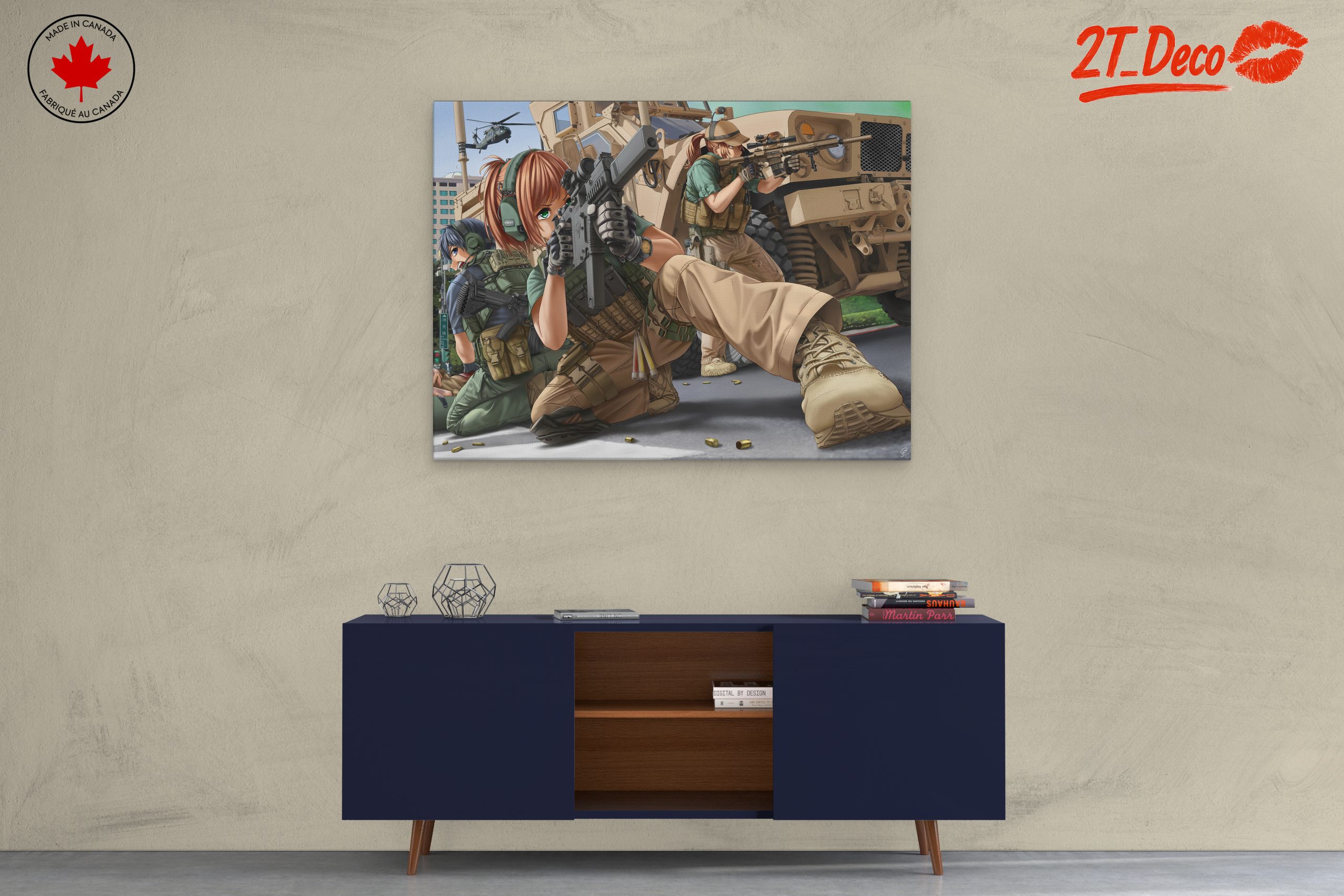 Dynamic Military Action Scene in Anime Style - Image 3