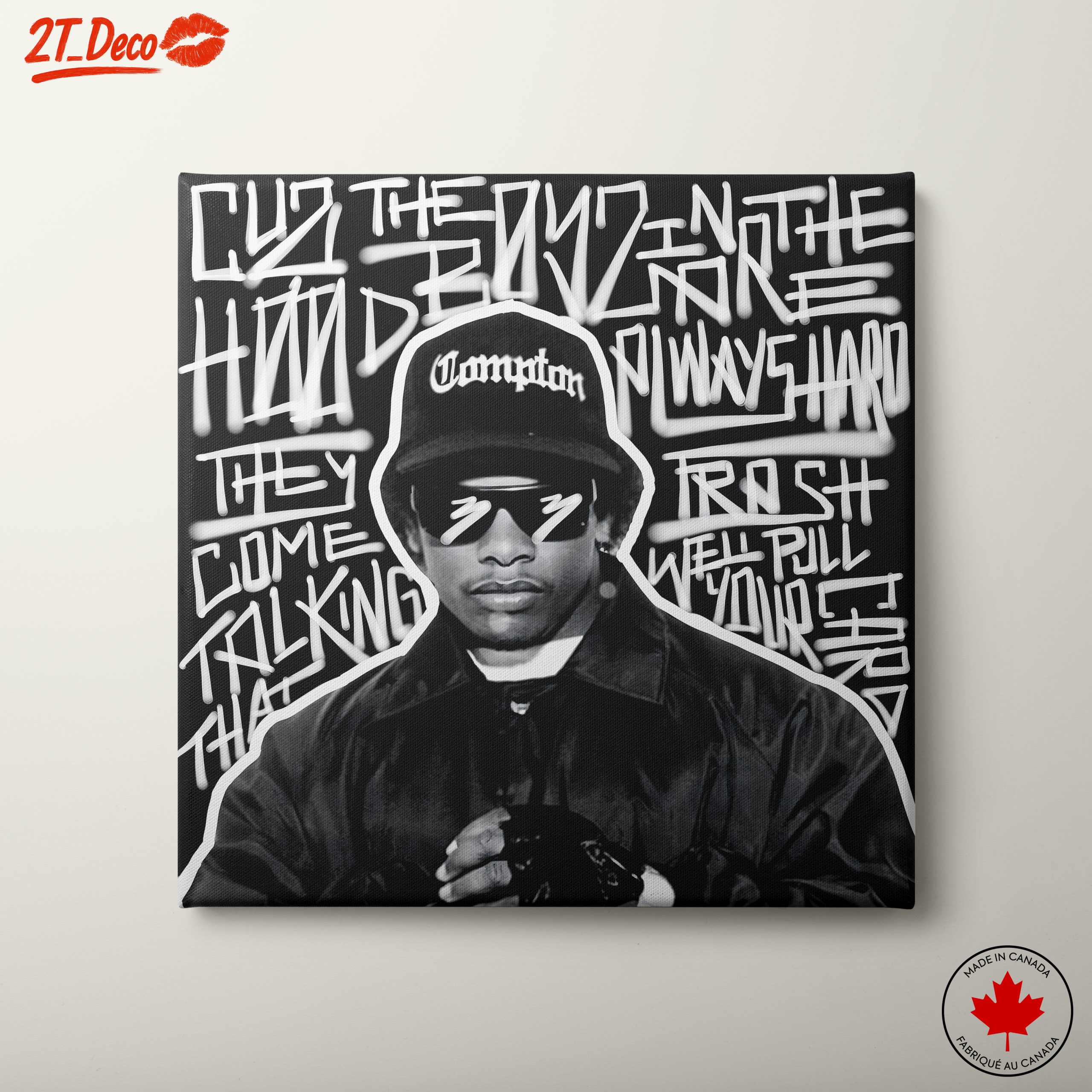 Hip Hop Cultural Artwork Featuring Compton Influence