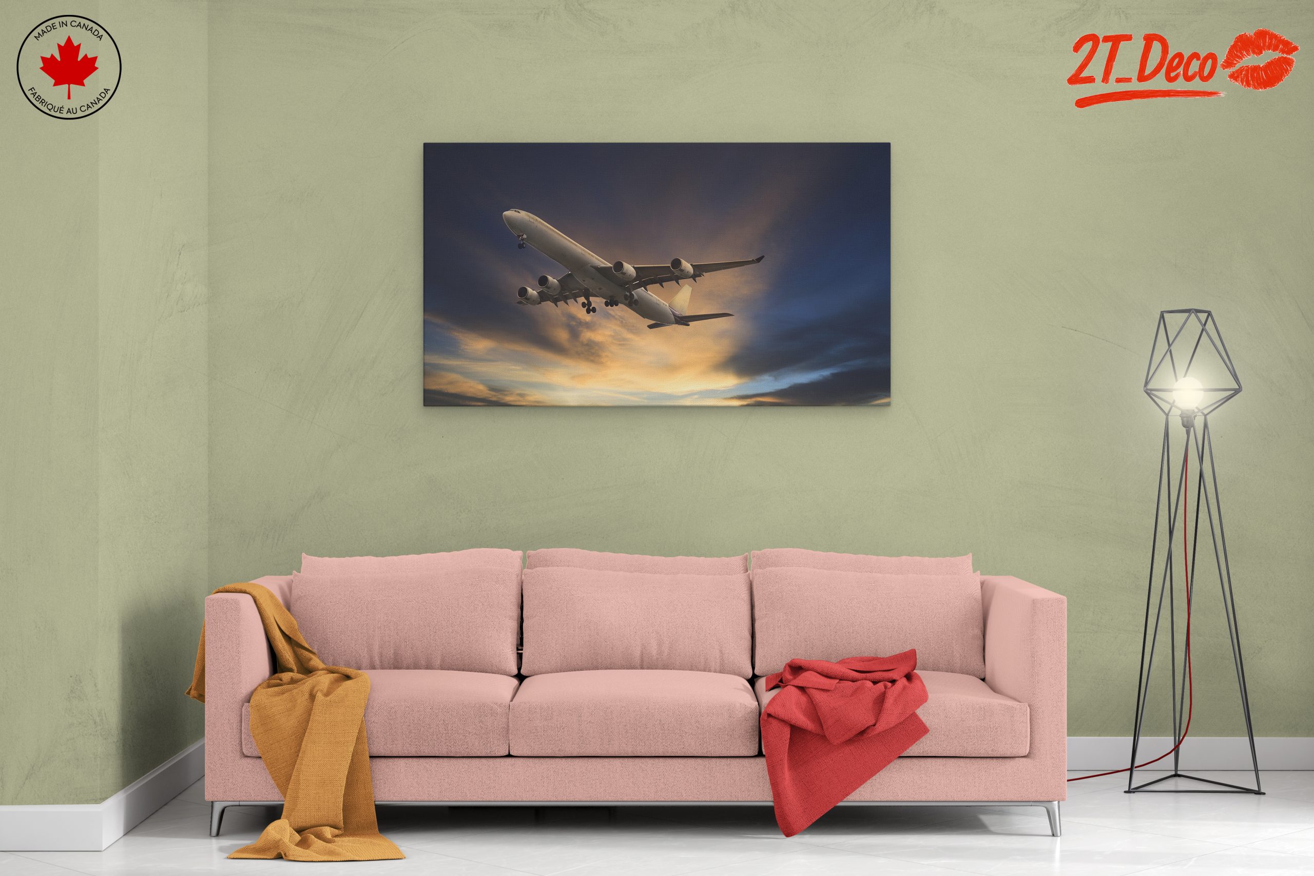 Airplane Flying Through Dramatic Sky - Image 2