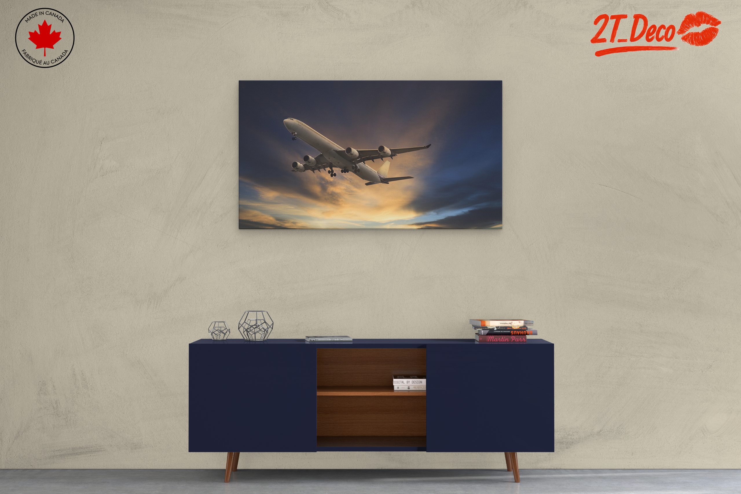 Airplane Flying Through Dramatic Sky - Image 3