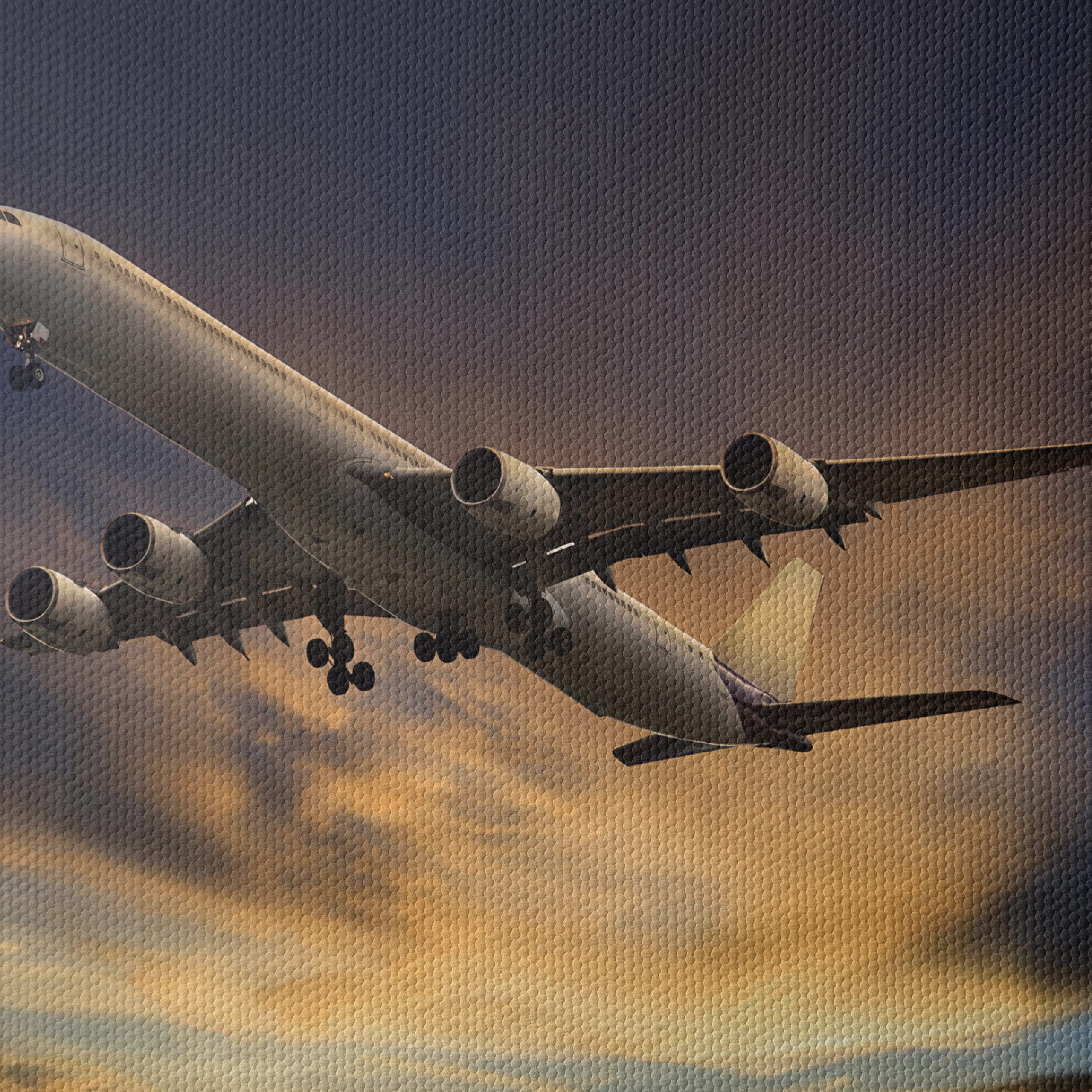 Airplane Flying Through Dramatic Sky - Image 4