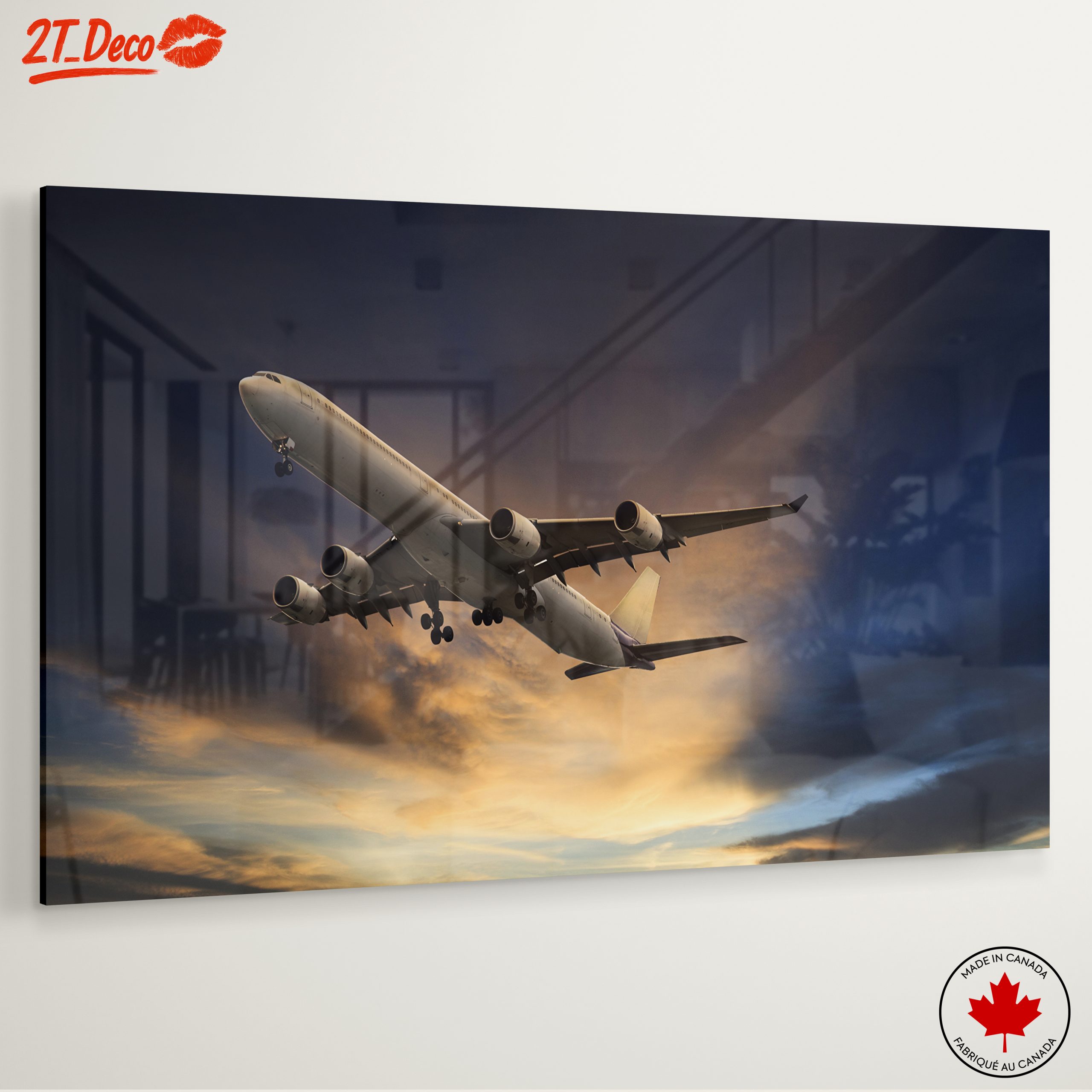 Airplane Flying Through Dramatic Sky - Image 6