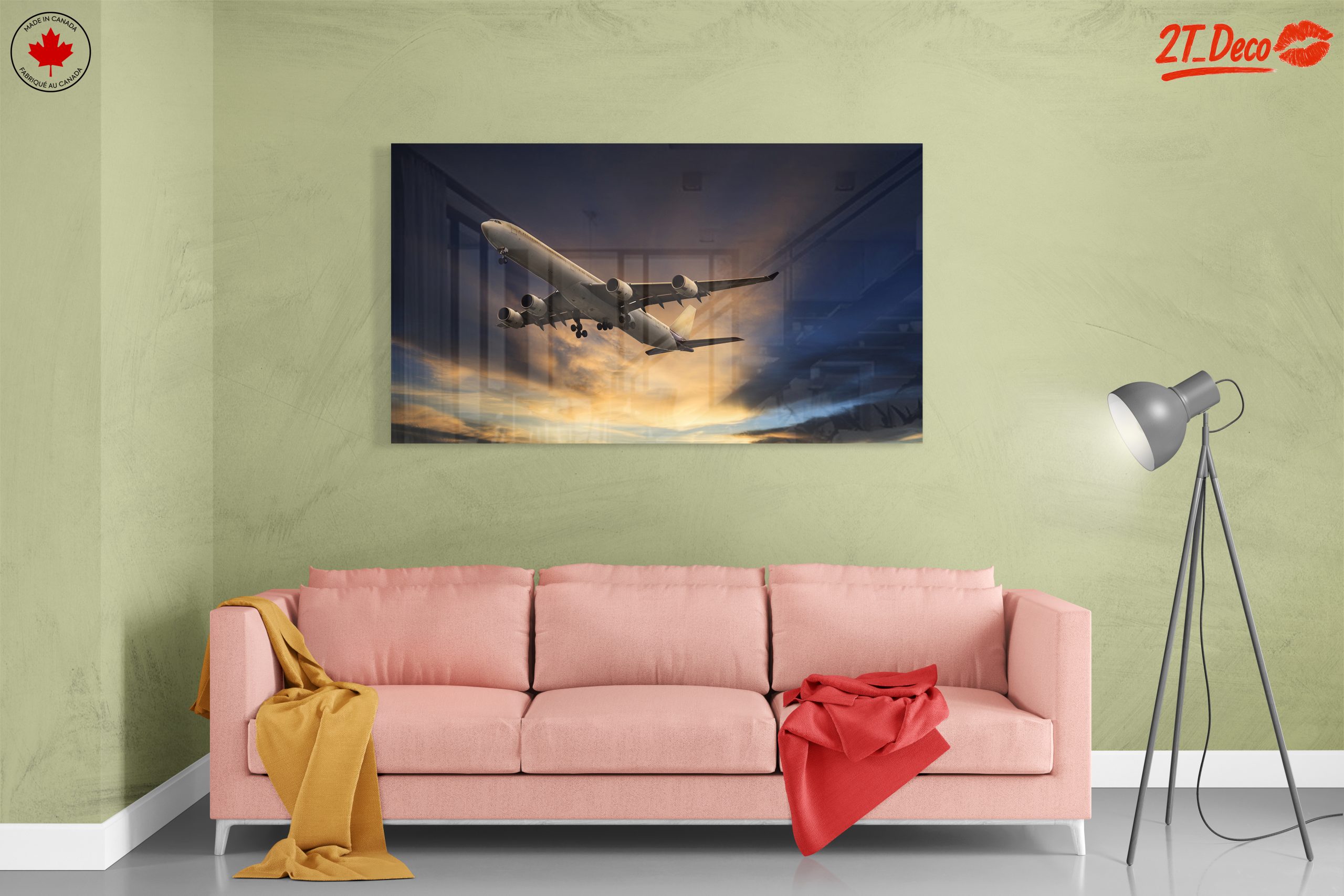 Airplane Flying Through Dramatic Sky - Image 7