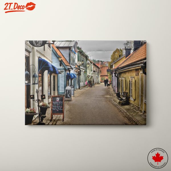 Charming City Street Scene