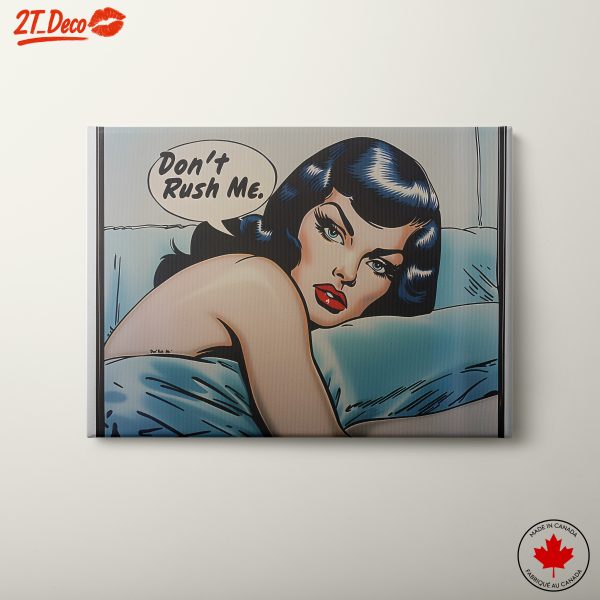Stylish Pop Art Woman in Bed