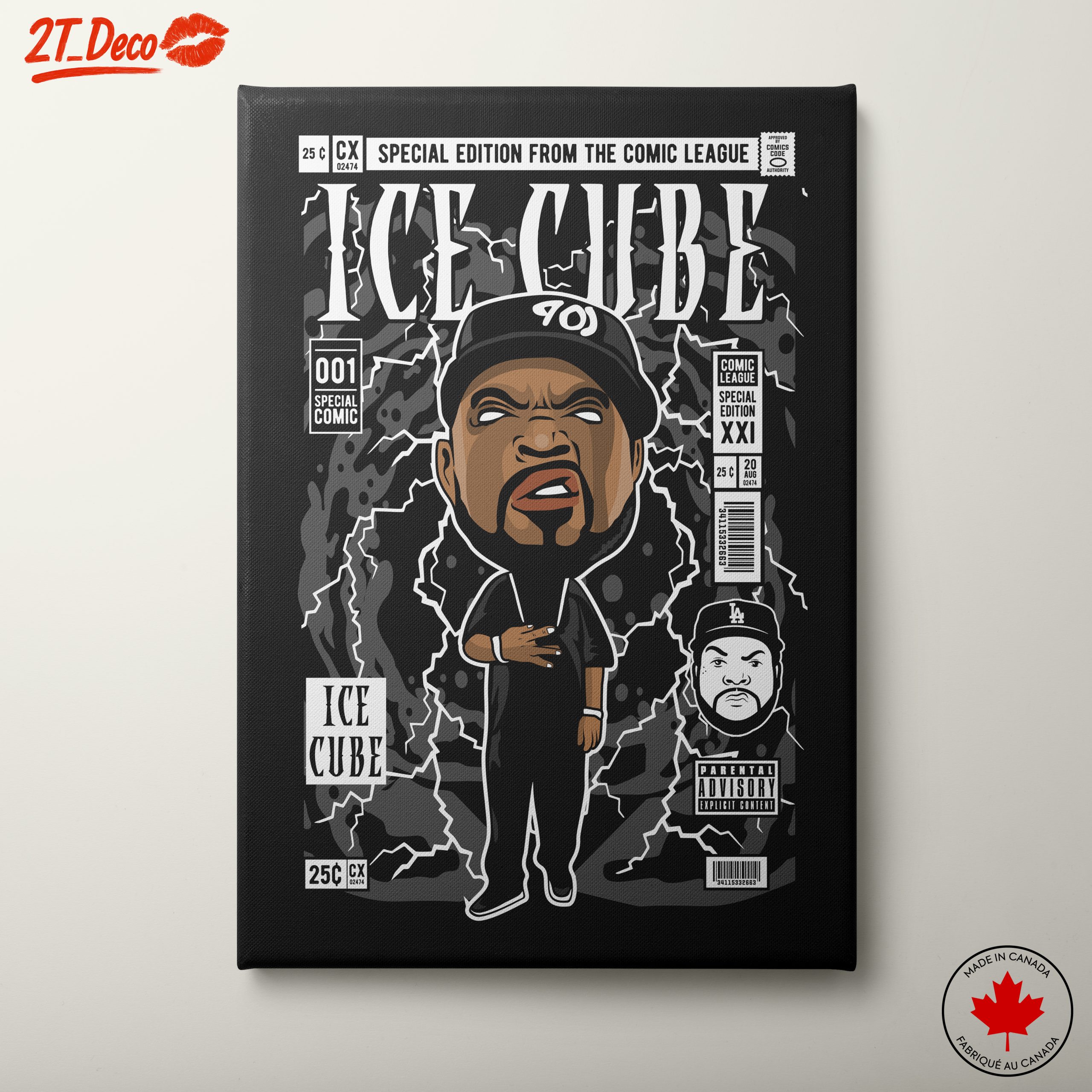 Ice Cube Inspired Hip Hop Character Art