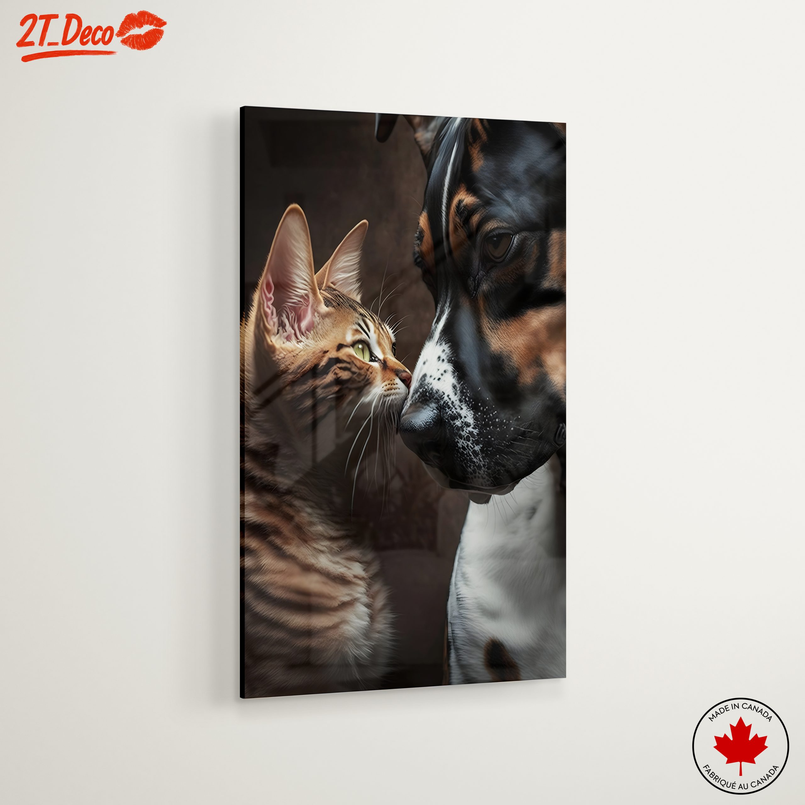 Affectionate Cat and Dog Portrait - Image 6