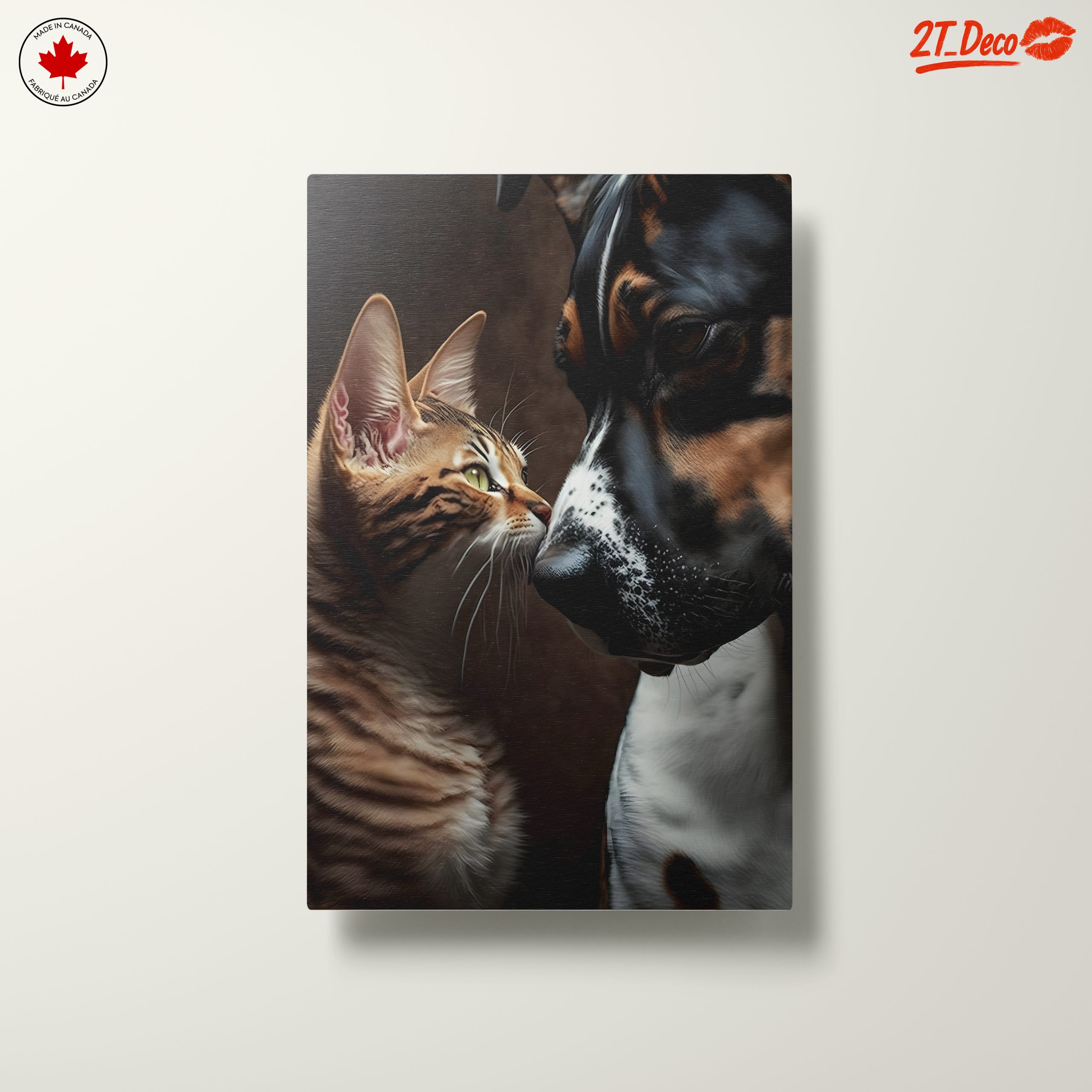 Affectionate Cat and Dog Portrait - Image 10