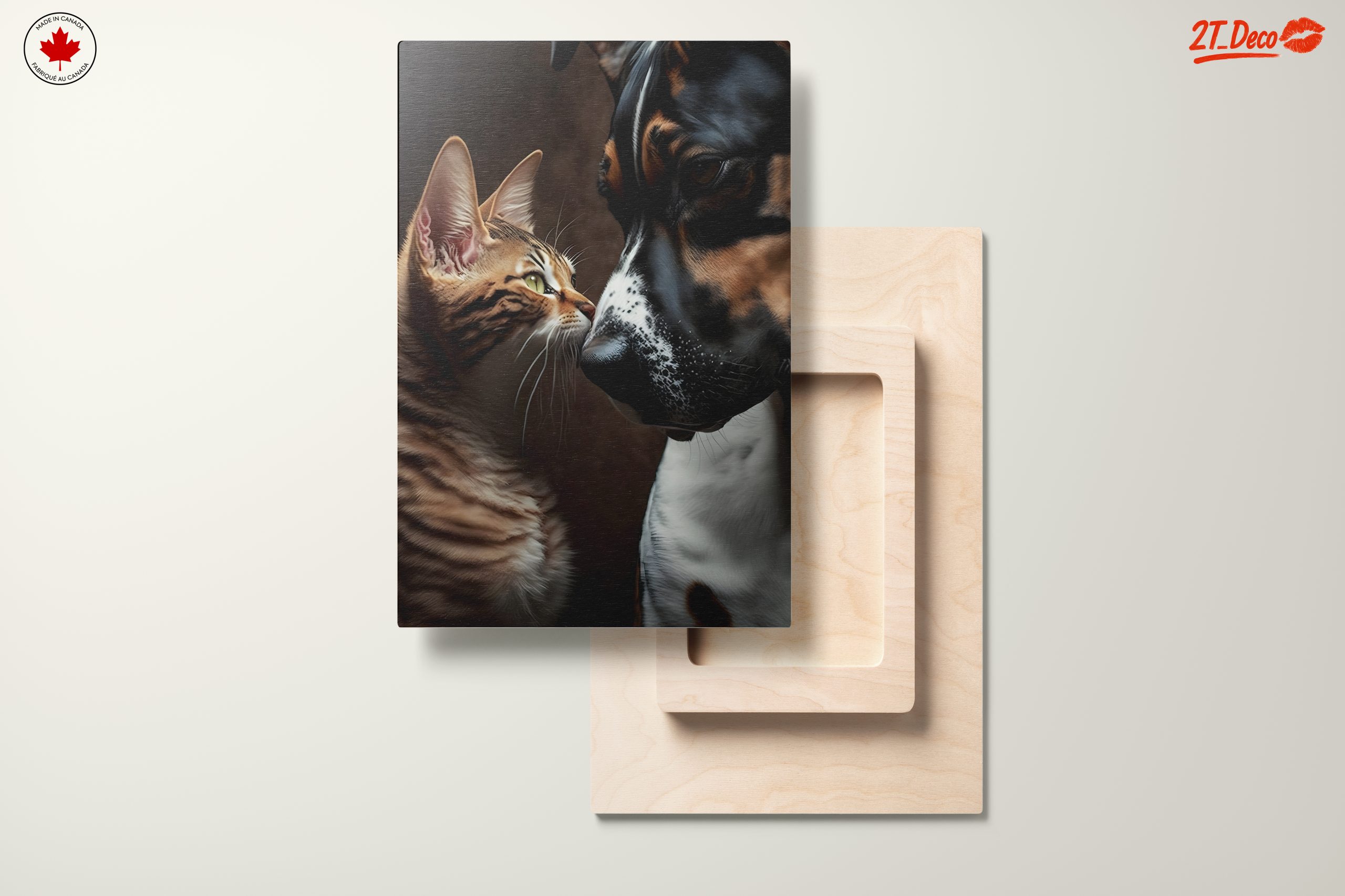 Affectionate Cat and Dog Portrait - Image 11