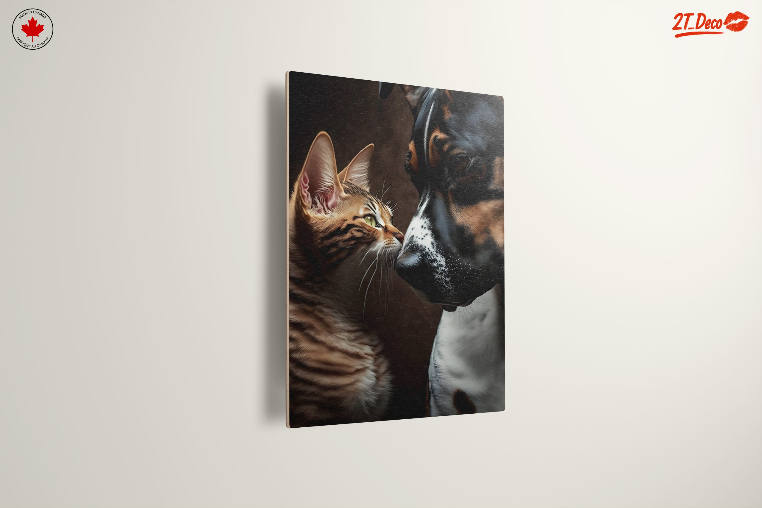 Affectionate Cat and Dog Portrait - Image 13