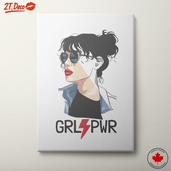 Empowering Girl Illustration with Bold Text