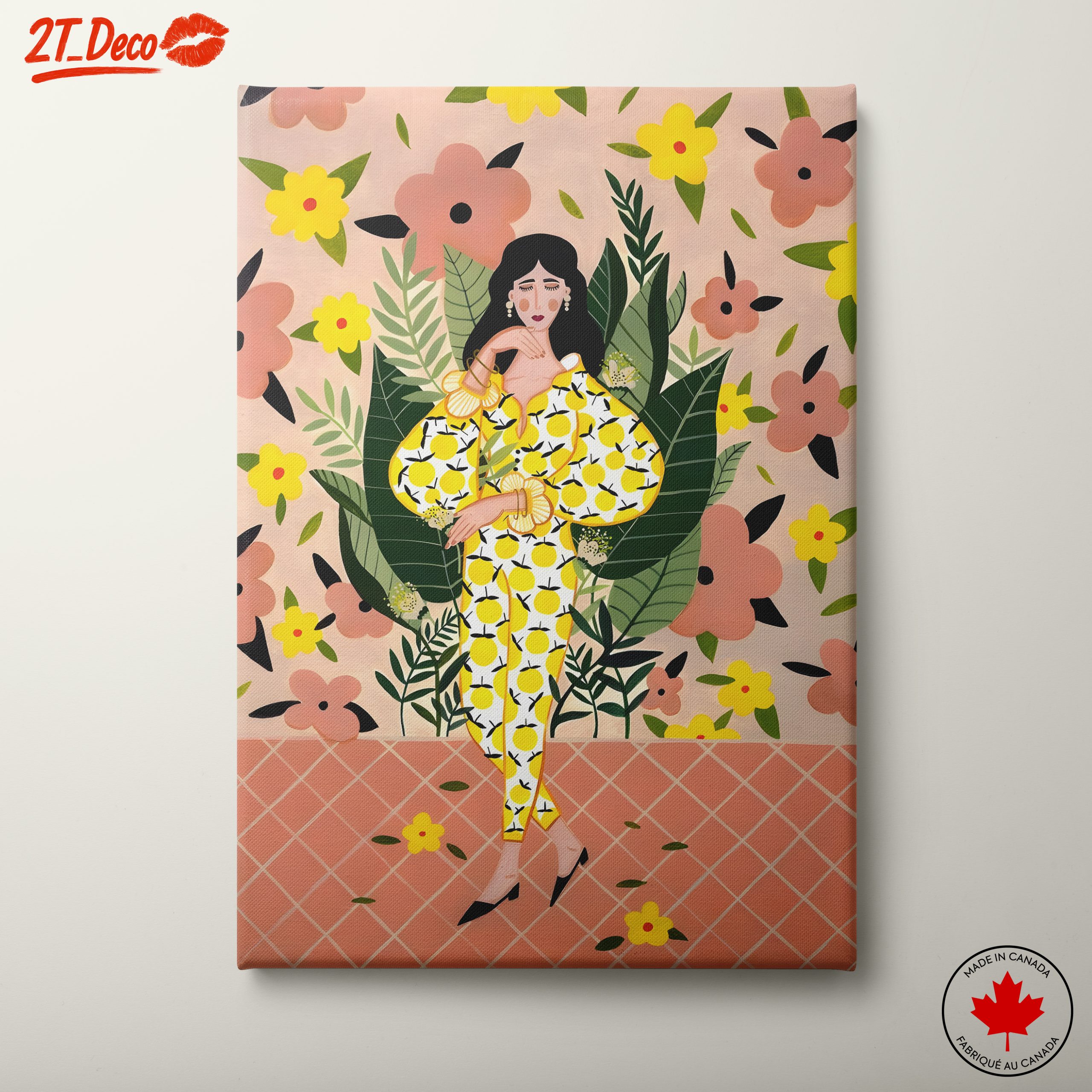 Stylized Floral Character Art