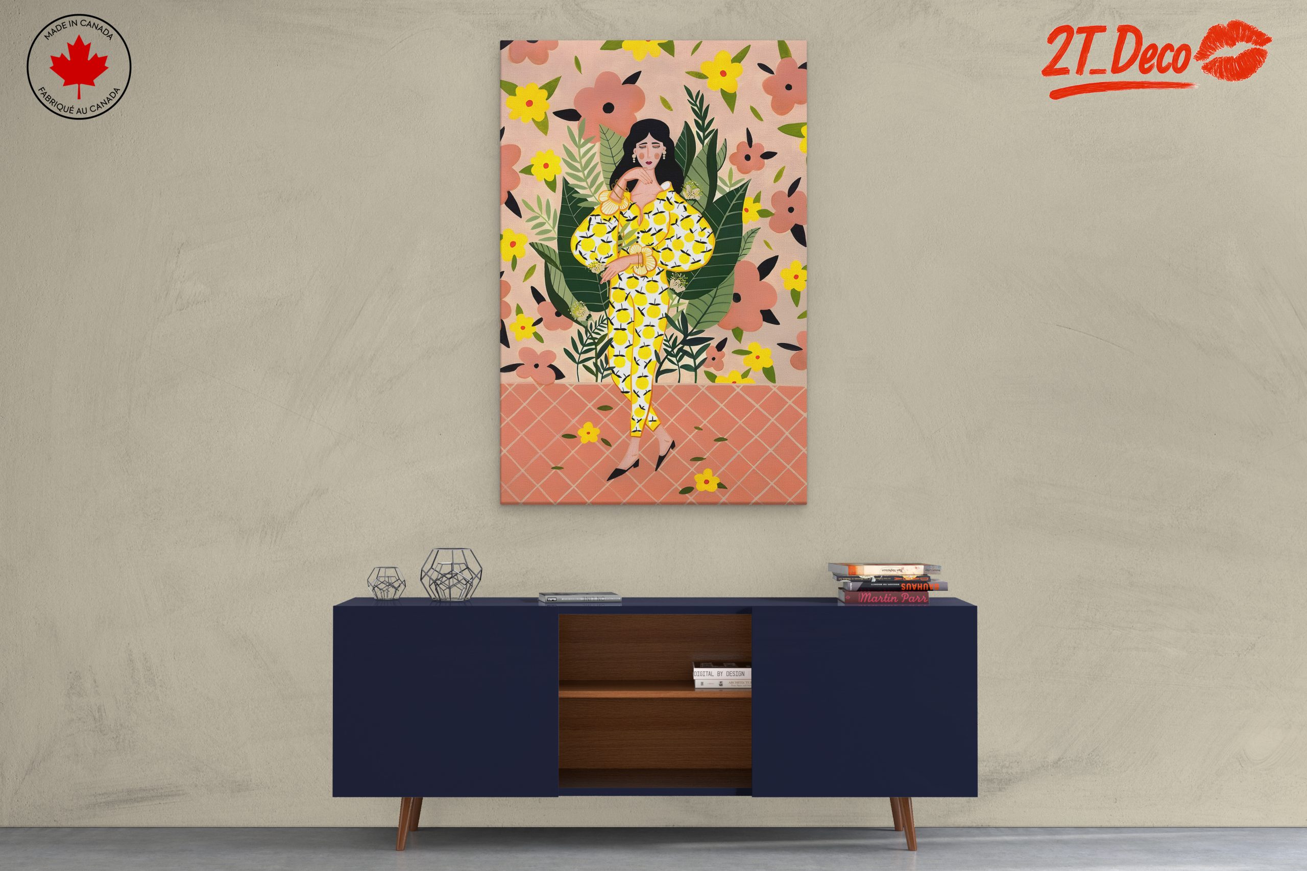 Stylized Floral Character Art - Image 3