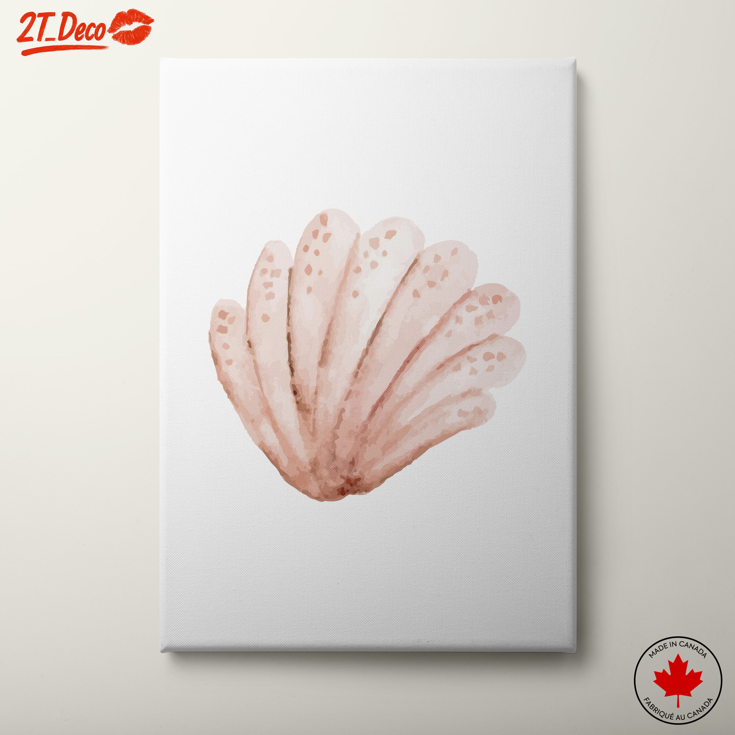 Stylized Seashell Art for Coastal Living