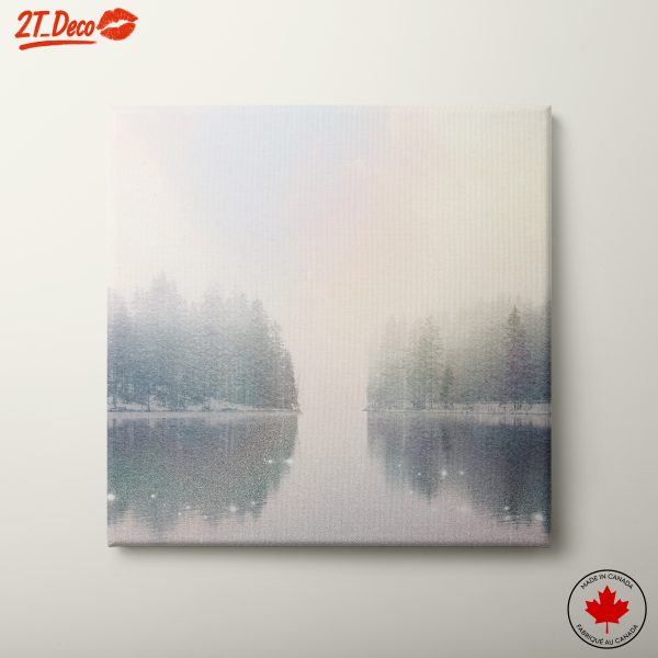 Serene Reflection in Nature Landscape Art