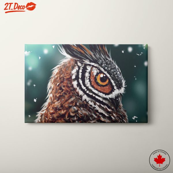 Realistic Owl Portrait on a Soft Background