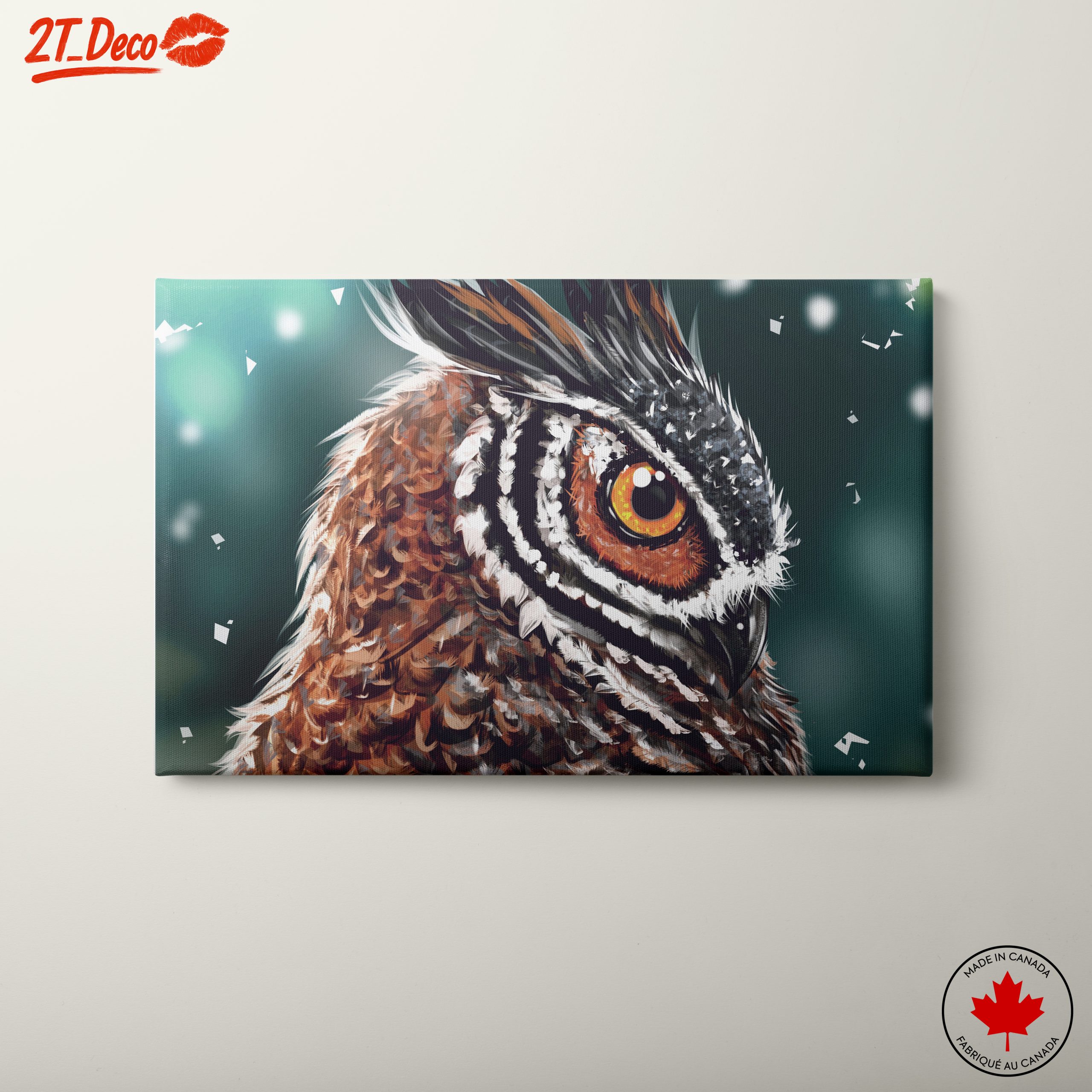 Realistic Owl Portrait on a Soft Background