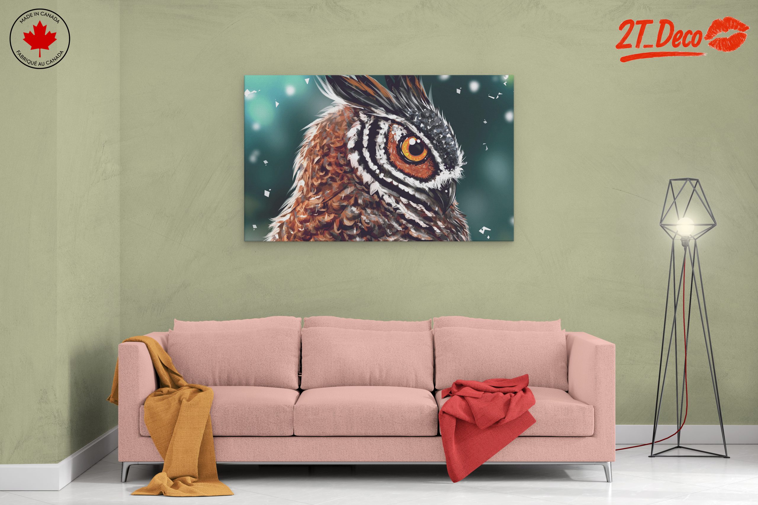 Realistic Owl Portrait on a Soft Background - Image 2